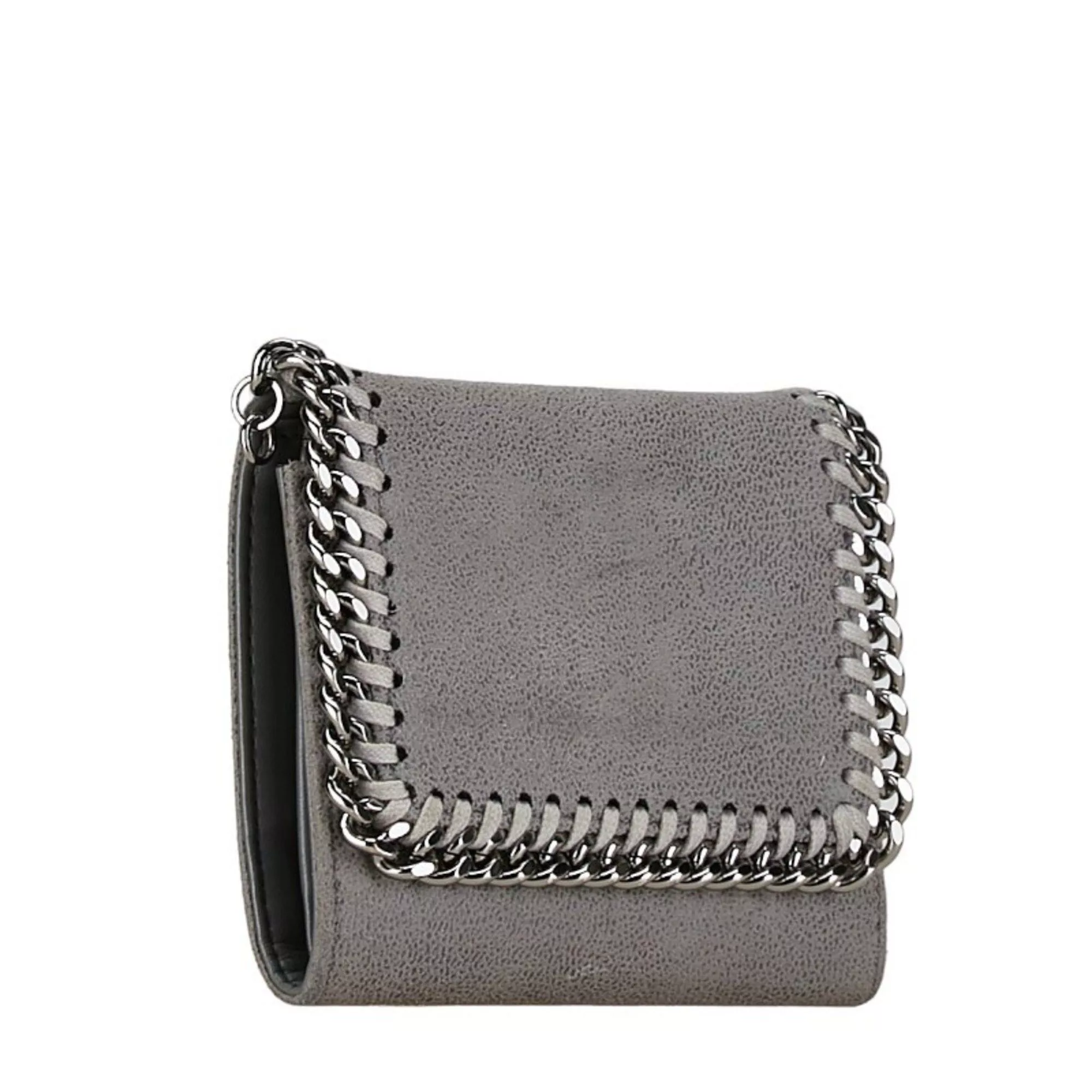 Stella McCartney Wallets Stella McCartney Bi-fold Wallet Compact Grey Polyester Women's Gray