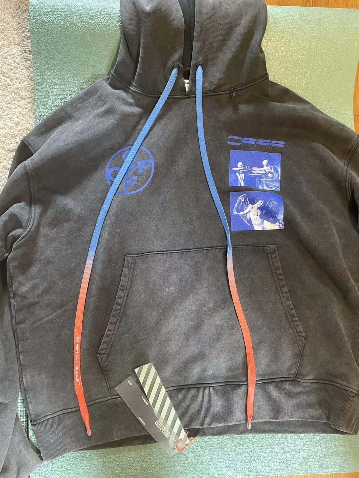 Off-White Sweaters Knitwear Off-White Off White Hardcore Caravaggio Hoodie Black