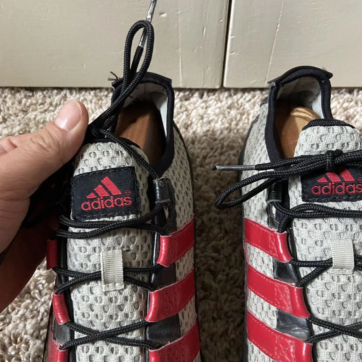 Adidas Low Top Sneakers Adidas × Vintage Vintage Y2K Adidas Mesh Leather Aqua Terrain Shoes Hiking Gray