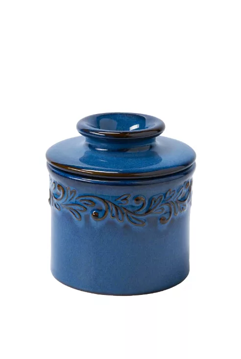 Antique Denim Butter Bell Crock