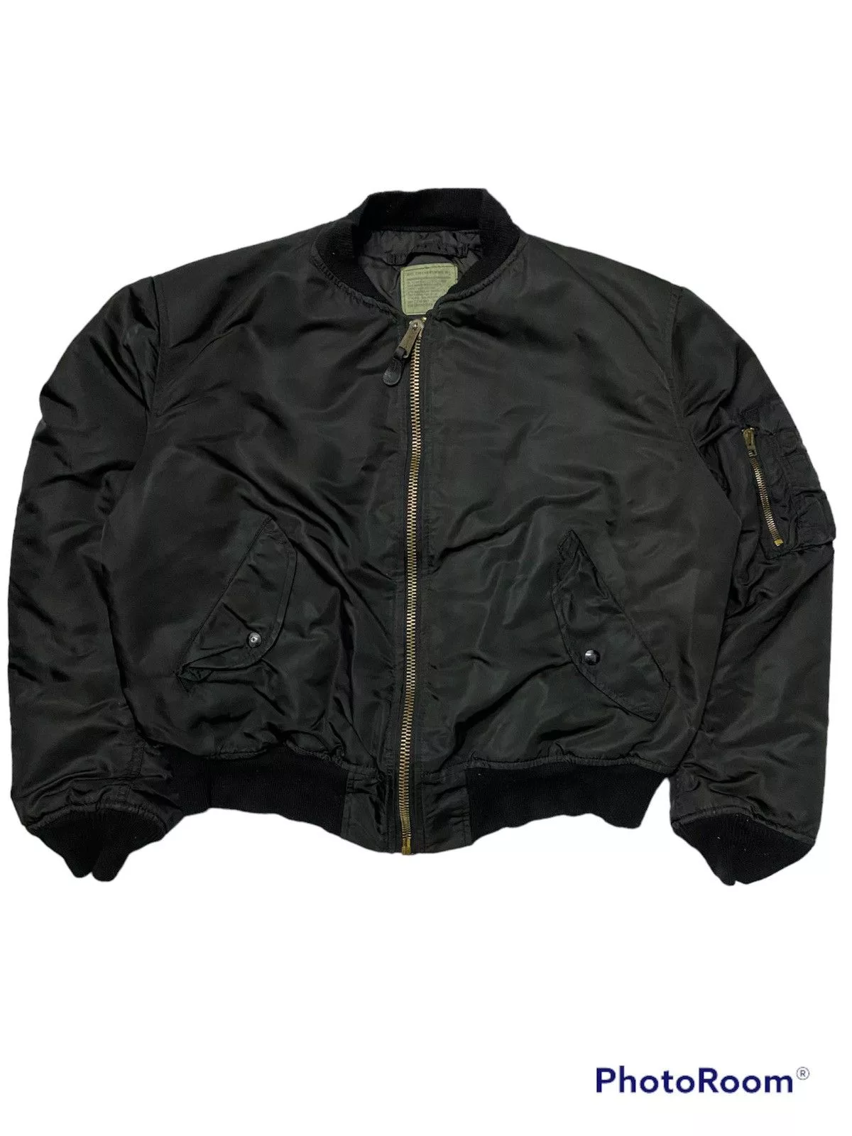 Alpha Industries Bombers Alpha Industries × Vintage Alpha Industries Bomber Jacket MA-1 Black