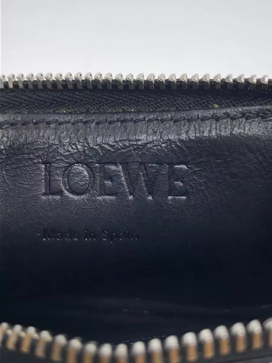 Loewe Wallets Loewe Monogram Logo Leather Coin Case Black