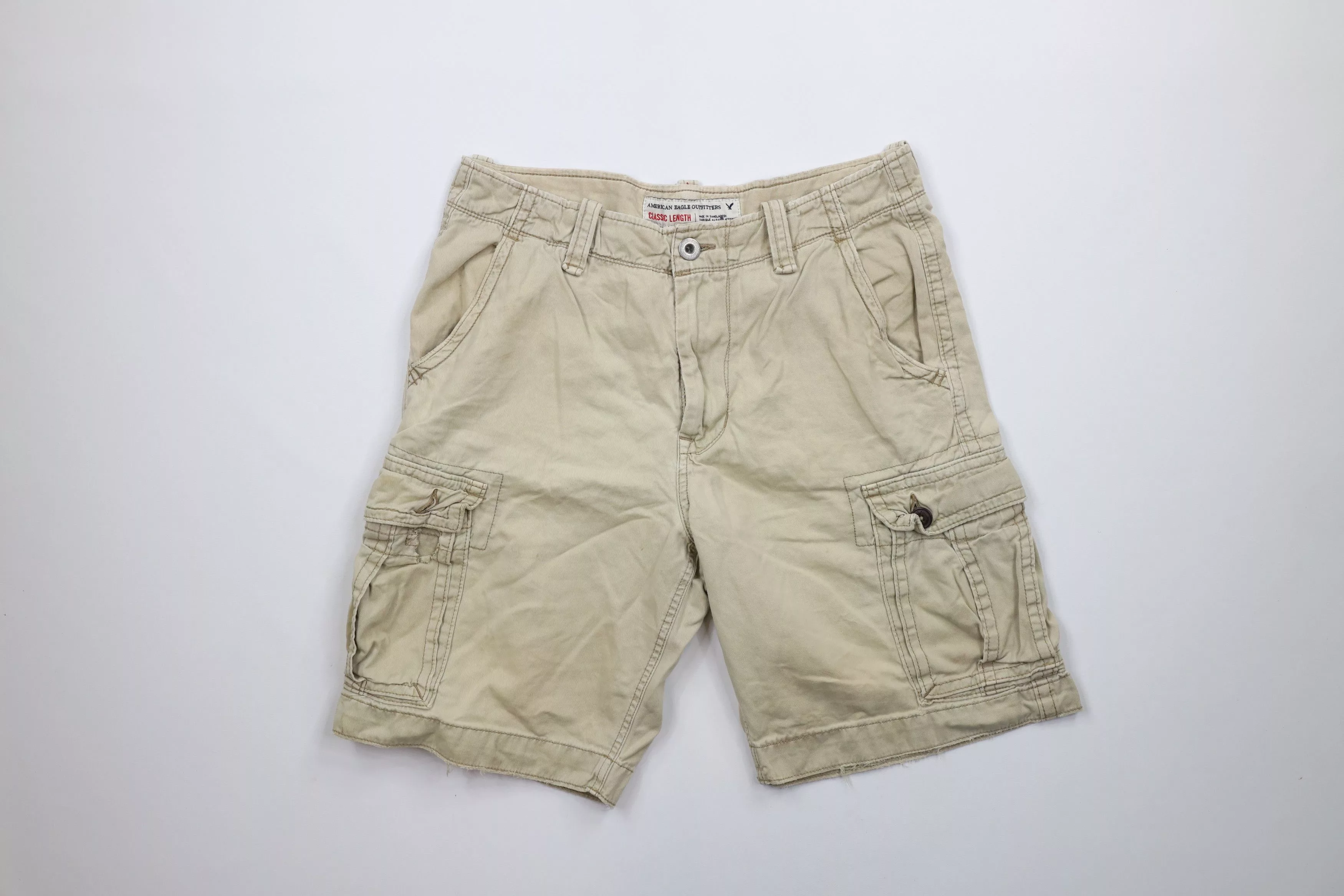 American Eagle Outfitters Shorts American Eagle Outfitters × Vintage Vintage American Eagle Outfitters Length Cargo Shorts Beige