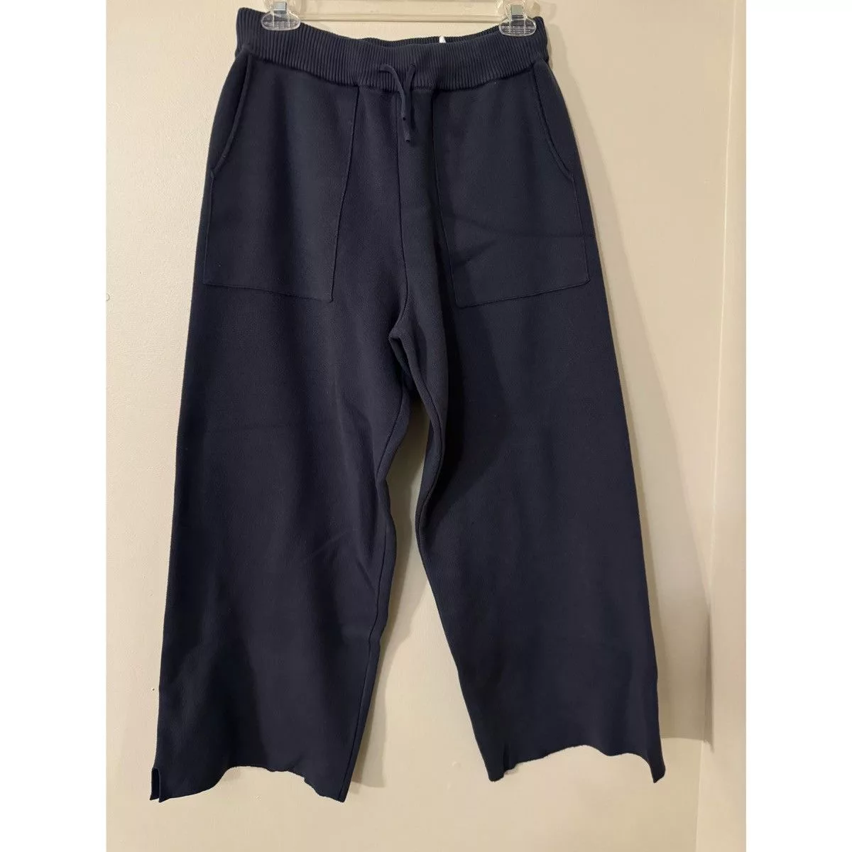 Zara Sweatpants Joggers Zara Men’s Wide Leg Sweatpants Blue