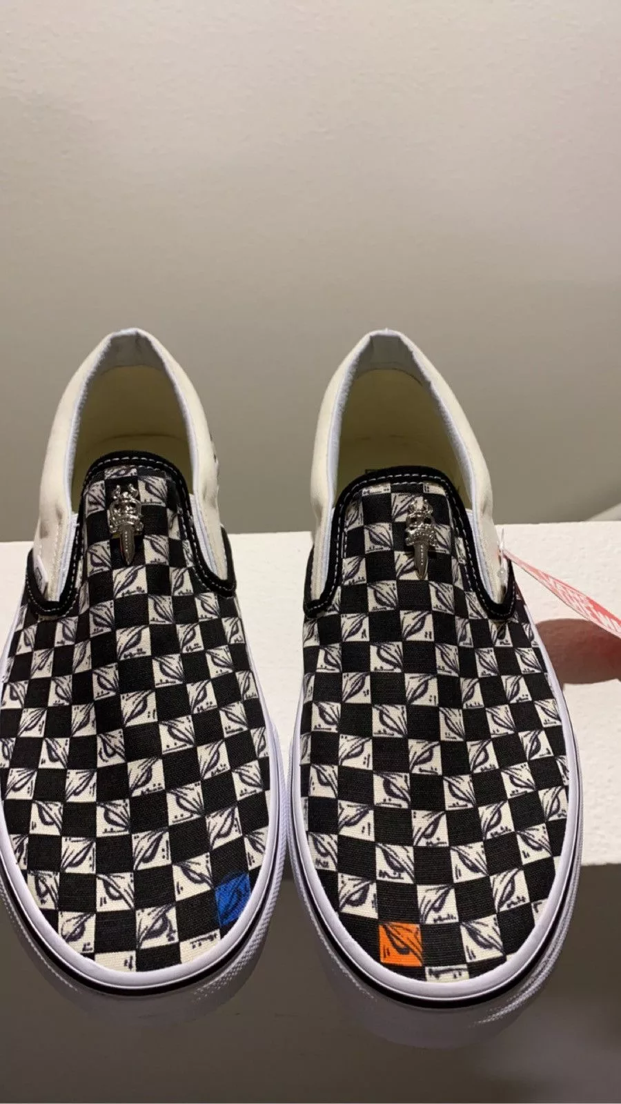 Chrome Hearts Slip Ons Chrome hearts matty boy vans White