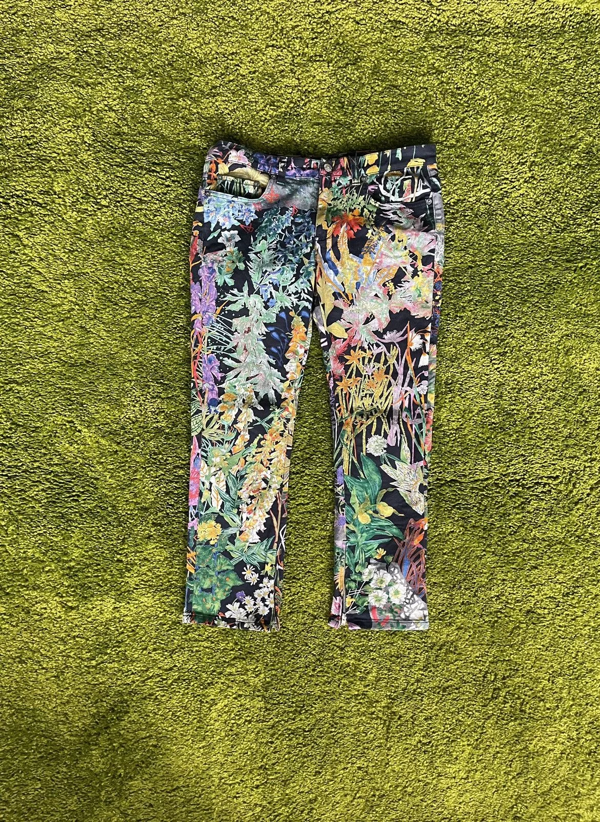 Helmut Lang Jeans Helmut Lang SS05 archive runway floral pattern jeans denim Multi Vintage