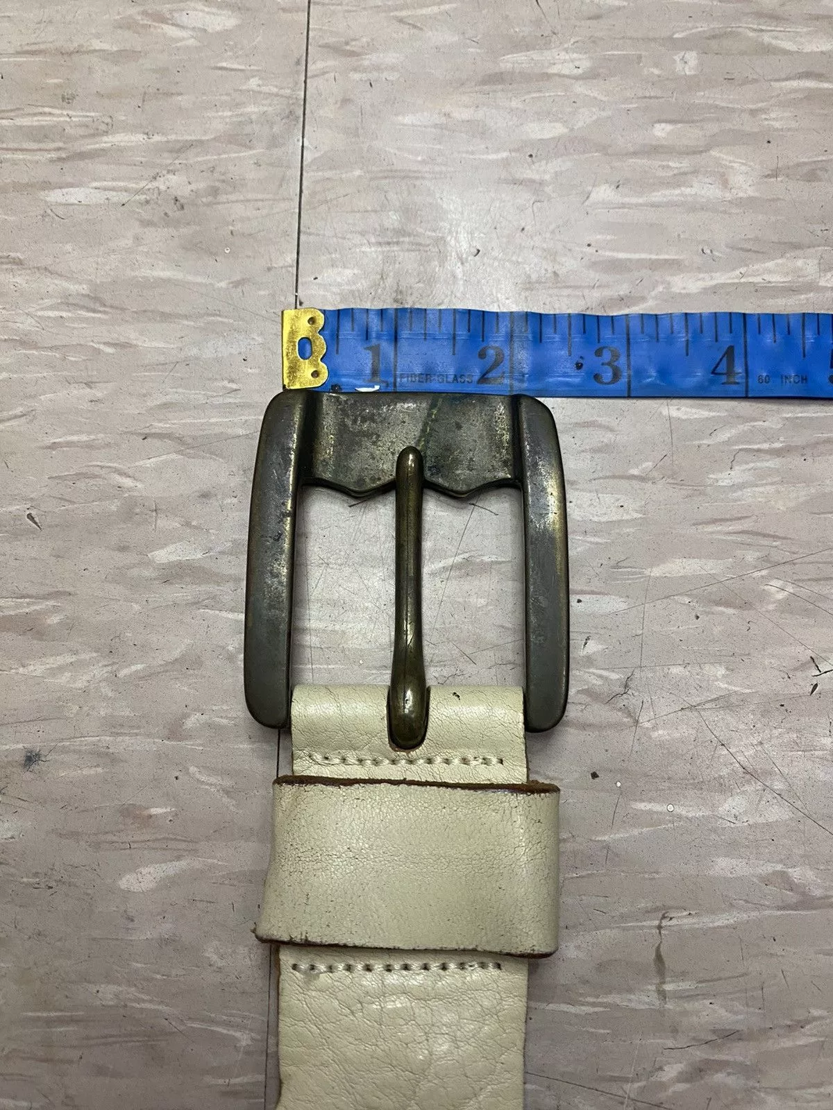 Diesel Belts Vintage diesel leather belt White