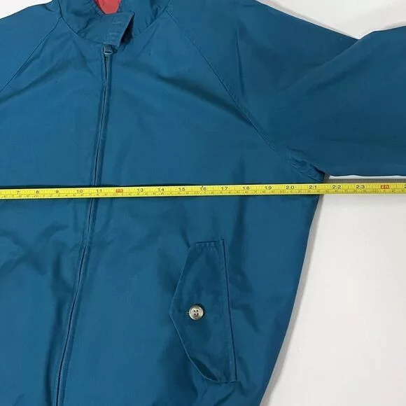 Lands' End Rain Jackets Lands' End Lands End Bomber Windbreaker Jacket Medium Reversible Blue O
