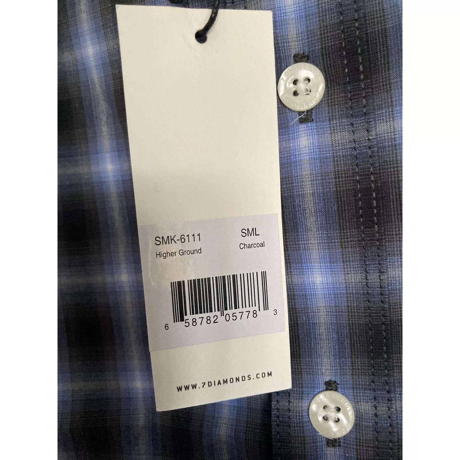7Diamonds Shirts Button Ups 7Diamonds 7 Diamonds Higher Ground Button Down Casual Shirt Small Gray
