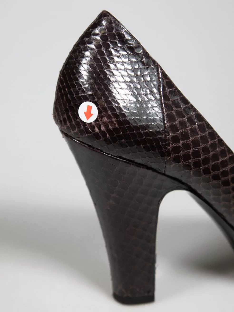 Bottega Veneta Heels Bottega Veneta Purple Python Leather Pumps