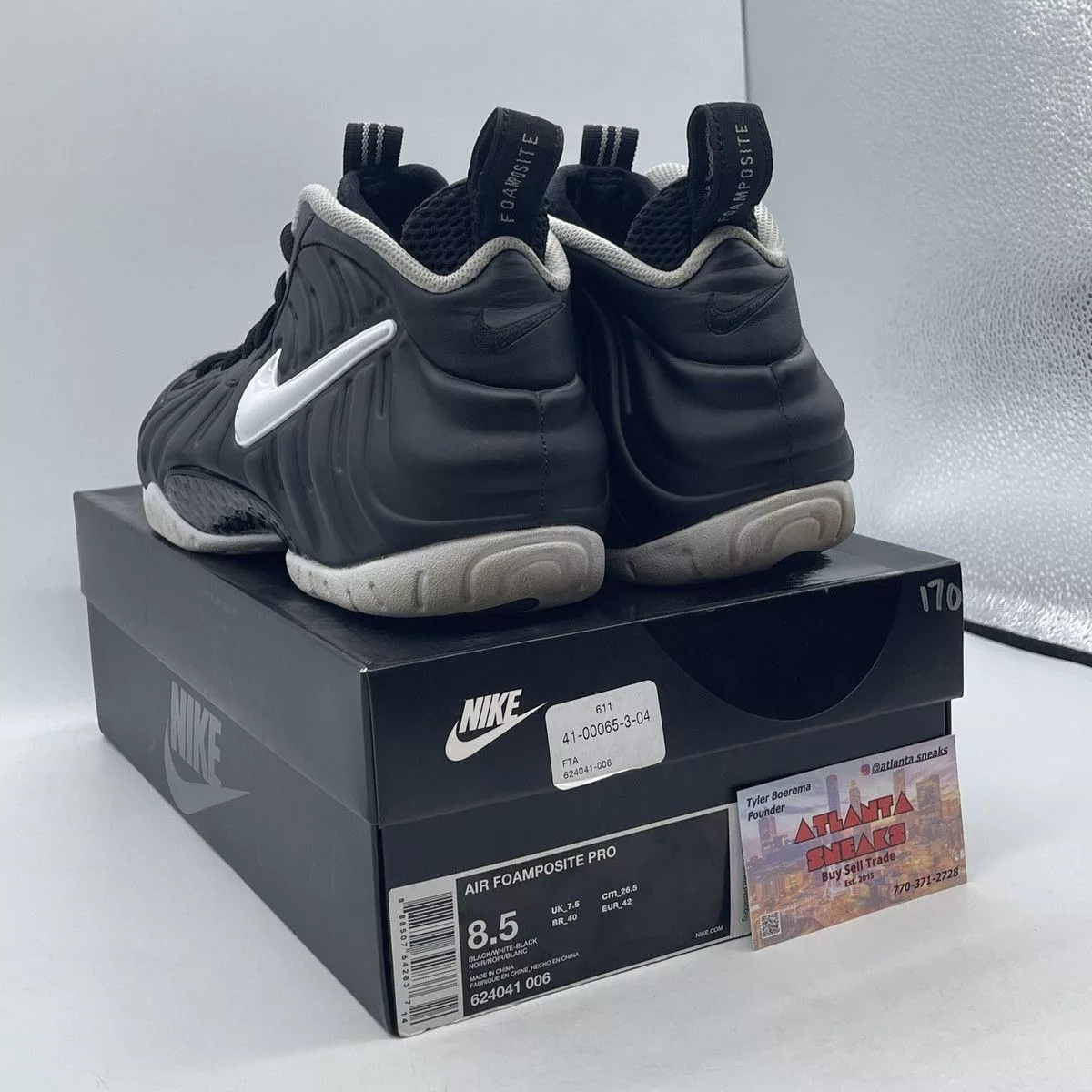 Nike Hi Top Sneakers Nike Air foamposite dr doom Black