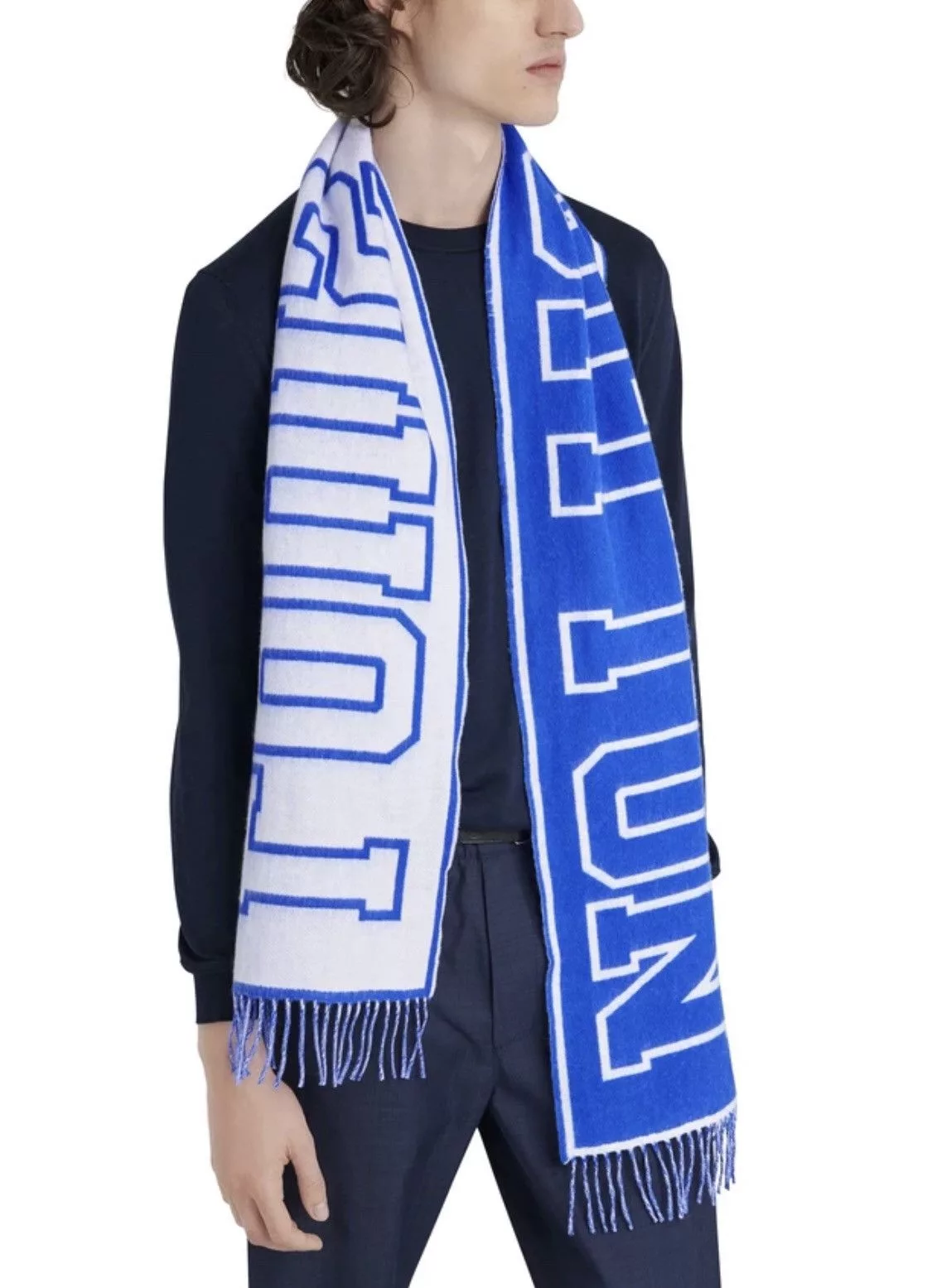 Louis Vuitton Gloves Scarves Louis Vuitton Logo Scarf BNWT Blue