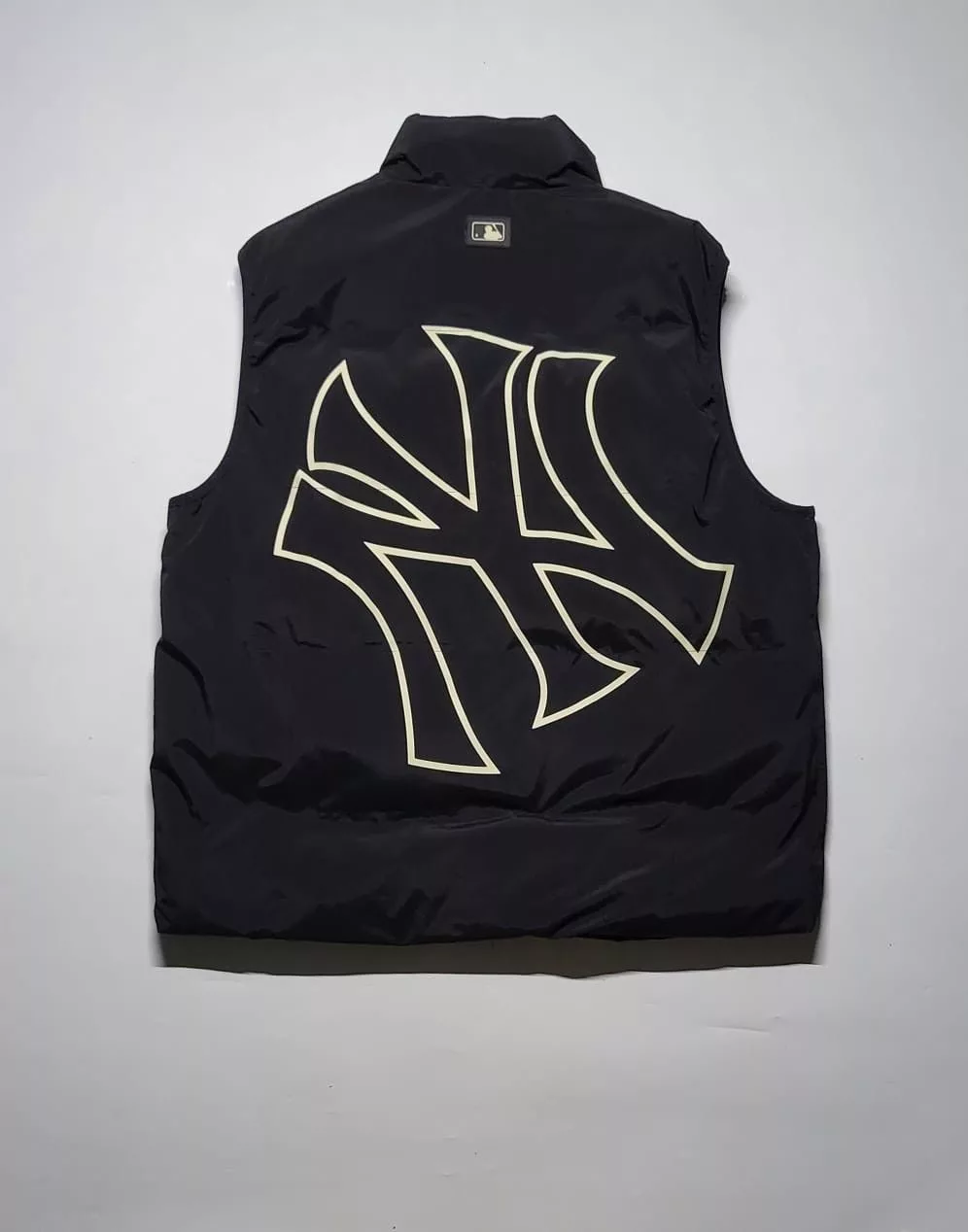 MLB Vests MLB × New York Yankees Vest Yankees MLB Biglogo Windbreaker pufferbubble Jacket Black