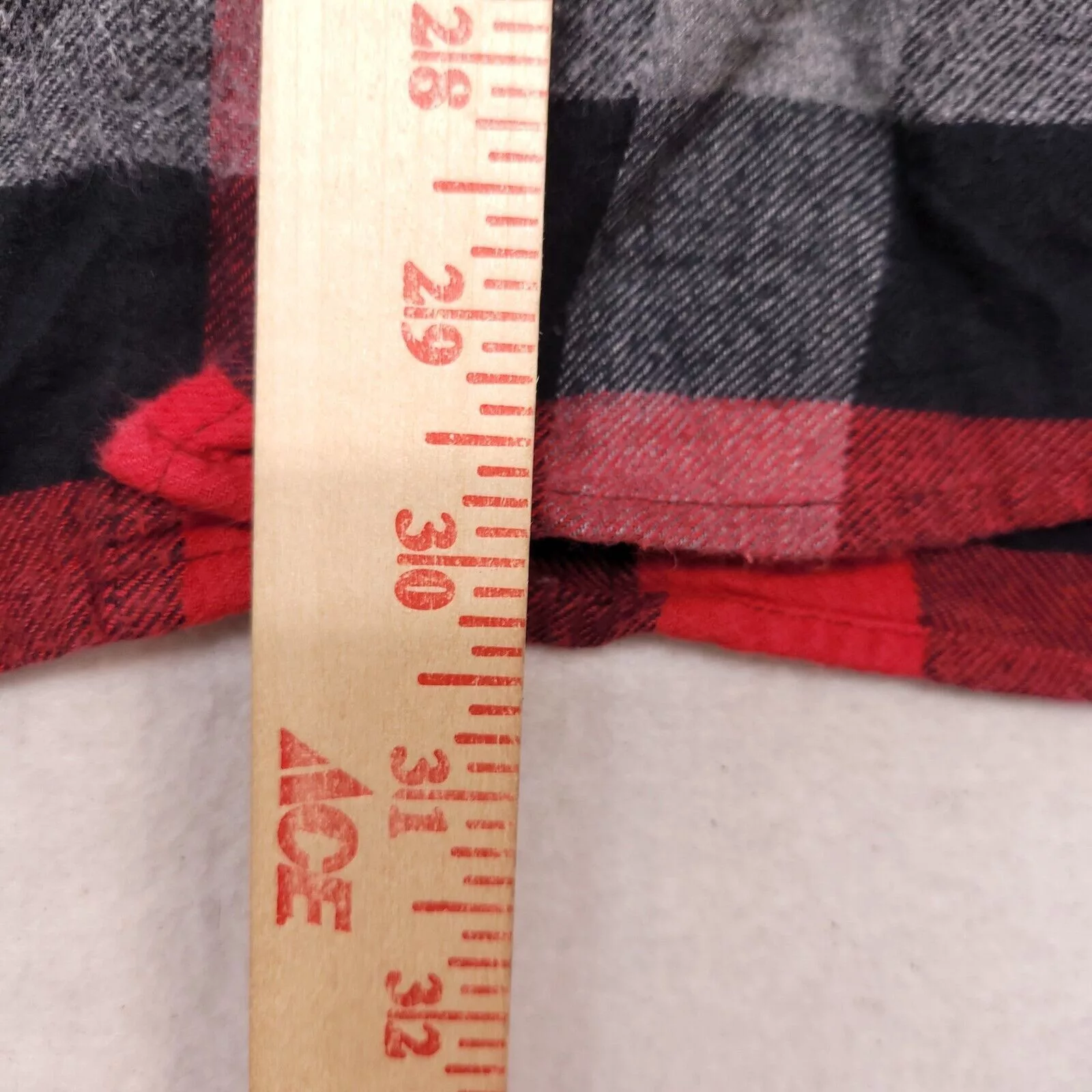 Croft & Barrow Shirts Button Ups Croft & Barrow Gingham Flannel Shirt Mens Size Medium M Red