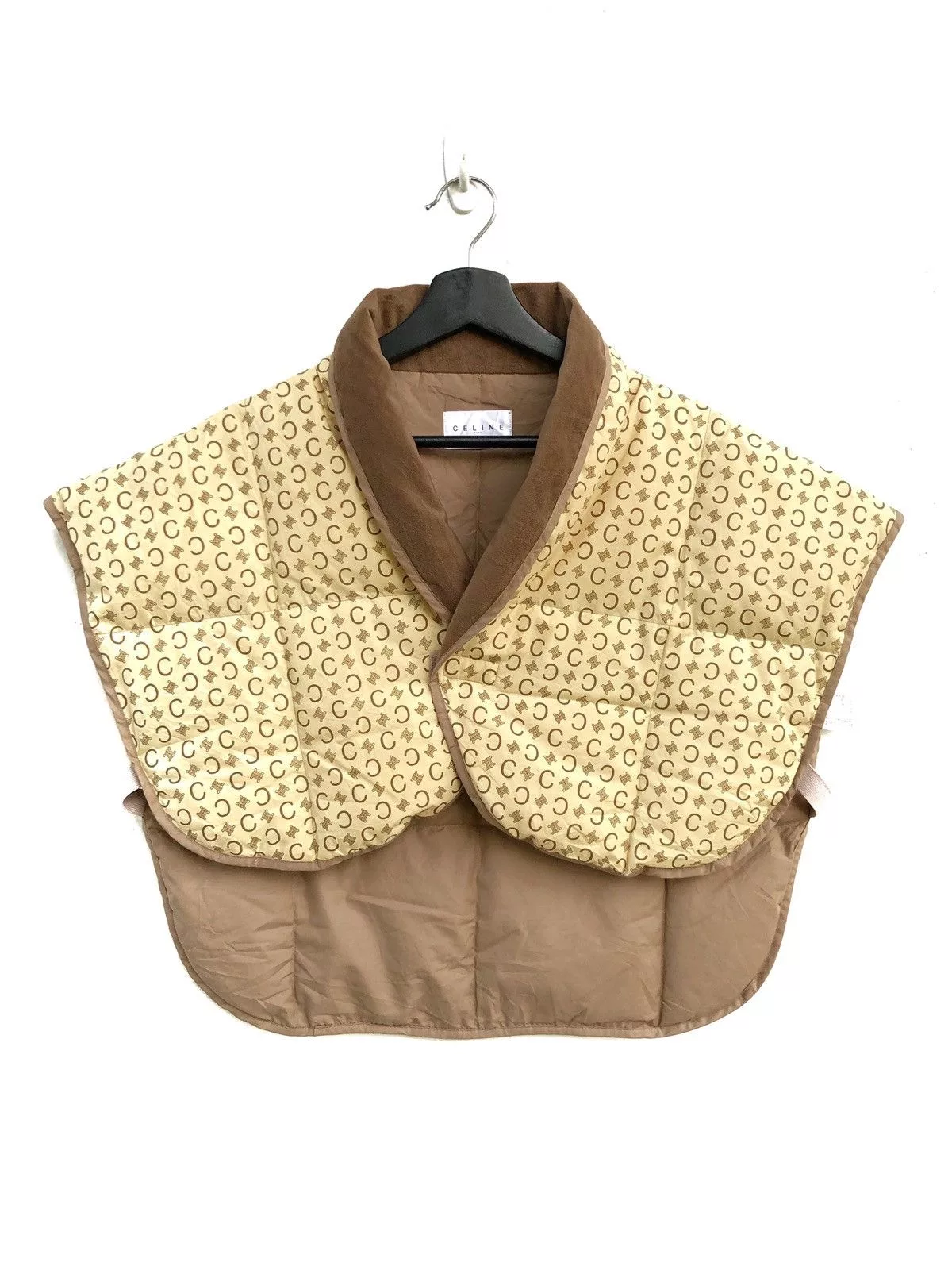Celine Down Jackets Celine Monogram Puffer Jacket Yellow