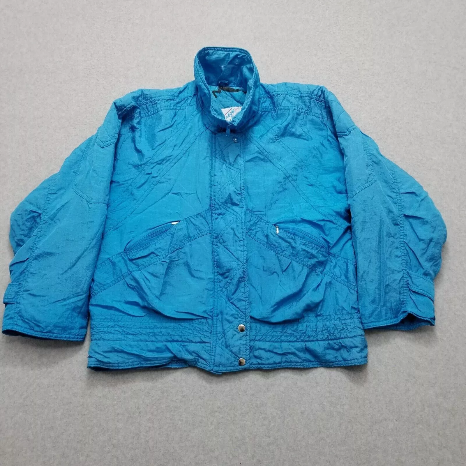Rainbow Jackets Vintage Rainbow West Jacket Womens Medium Pockets Full Zip Blue