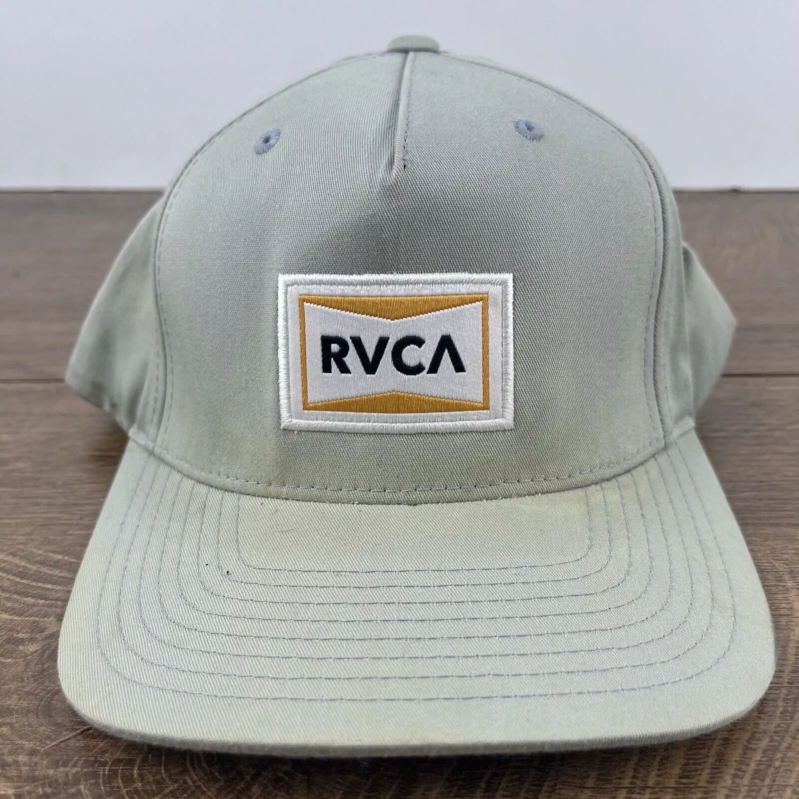 RVCA Hats RVCA Snapback Hat RVCA Snapback Gray Hat Adjustable Hat Gray