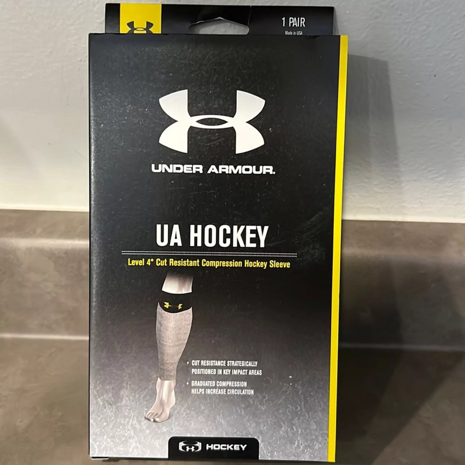 Under Armour Socks Underwear Under Armour Hockey Cut Resistant Compression Sleeve/Sock Multi
