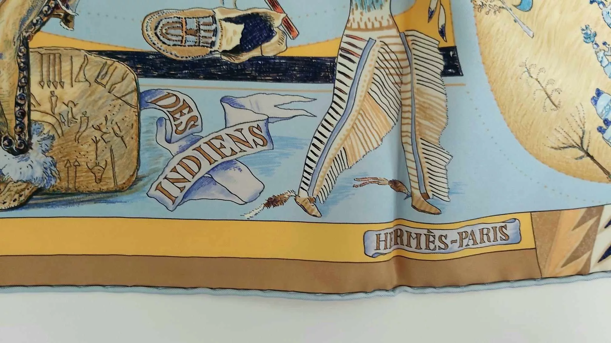 Hermes Scarves Hermes silk scaf "Les Danses des Indiens" Multi