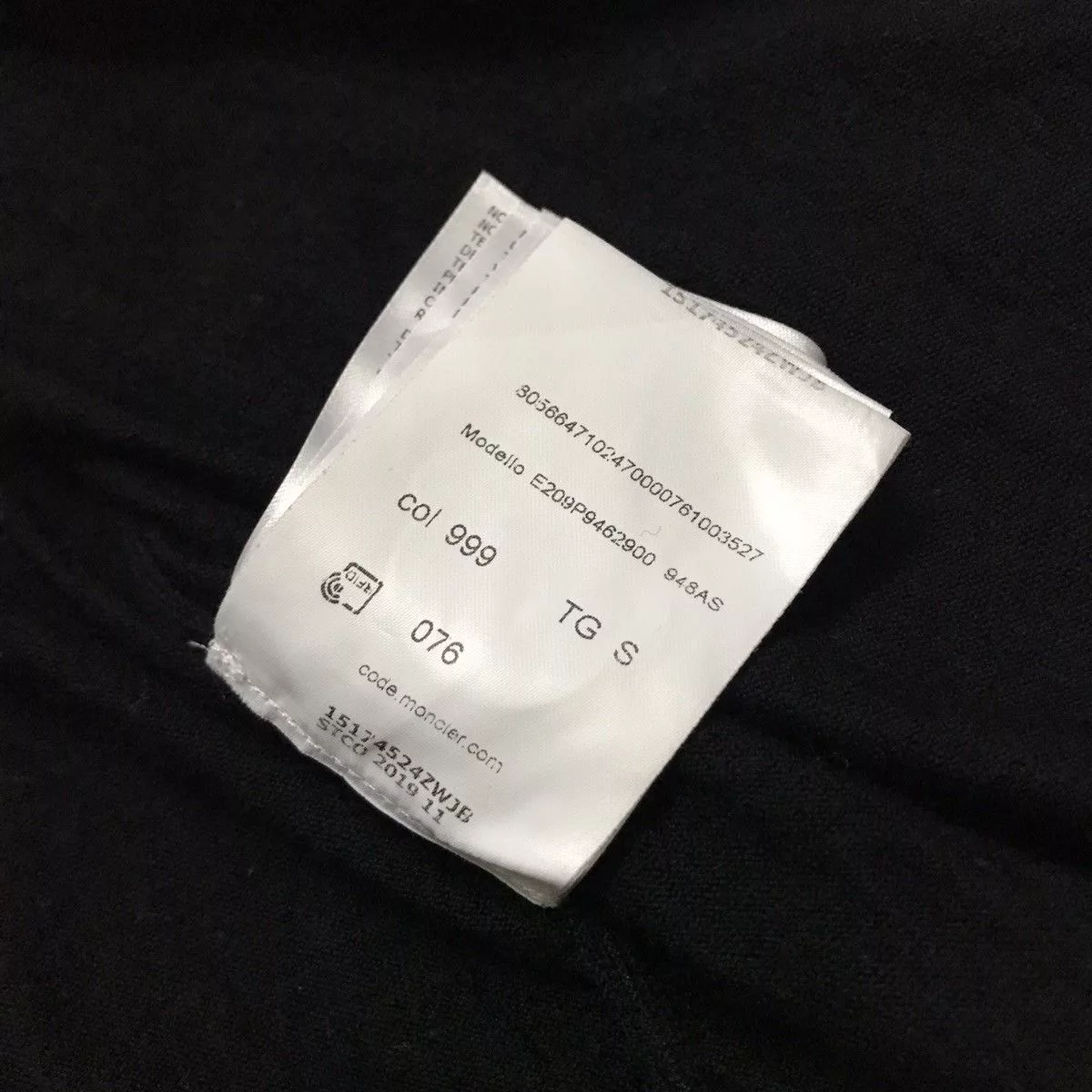 Moncler Jackets Moncler Maglia Tricot Alla Coreana Black