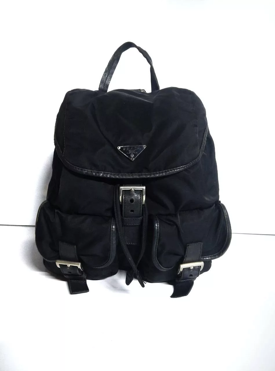 Prada Backpacks Black
