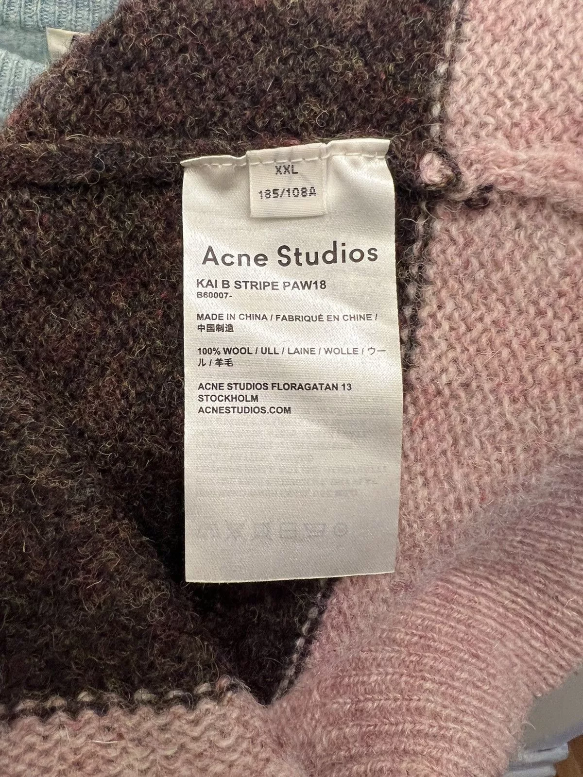 Acne Studios Sweaters Knitwear Acne Studios Striped Knit Sweater Red