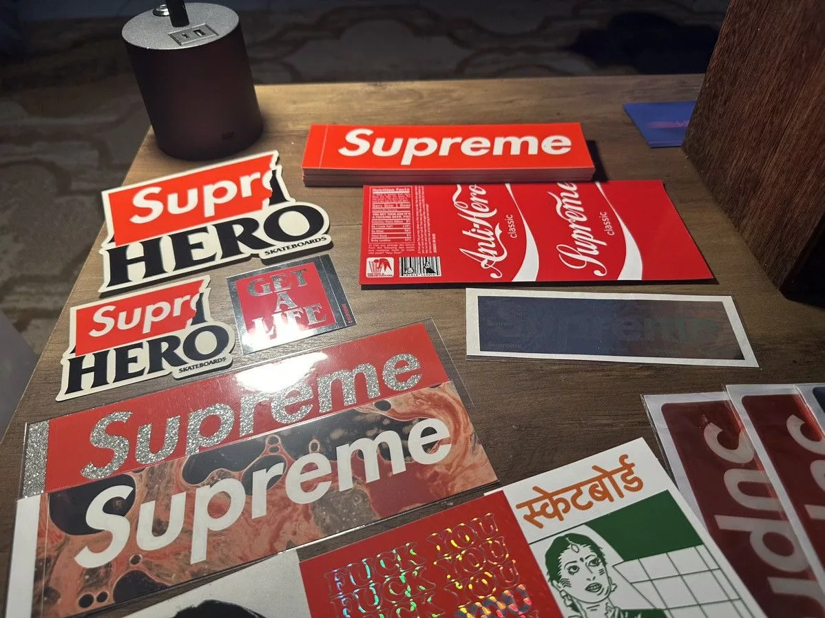 Supreme Supreme Supreme Stickers from Various Seaons Multi