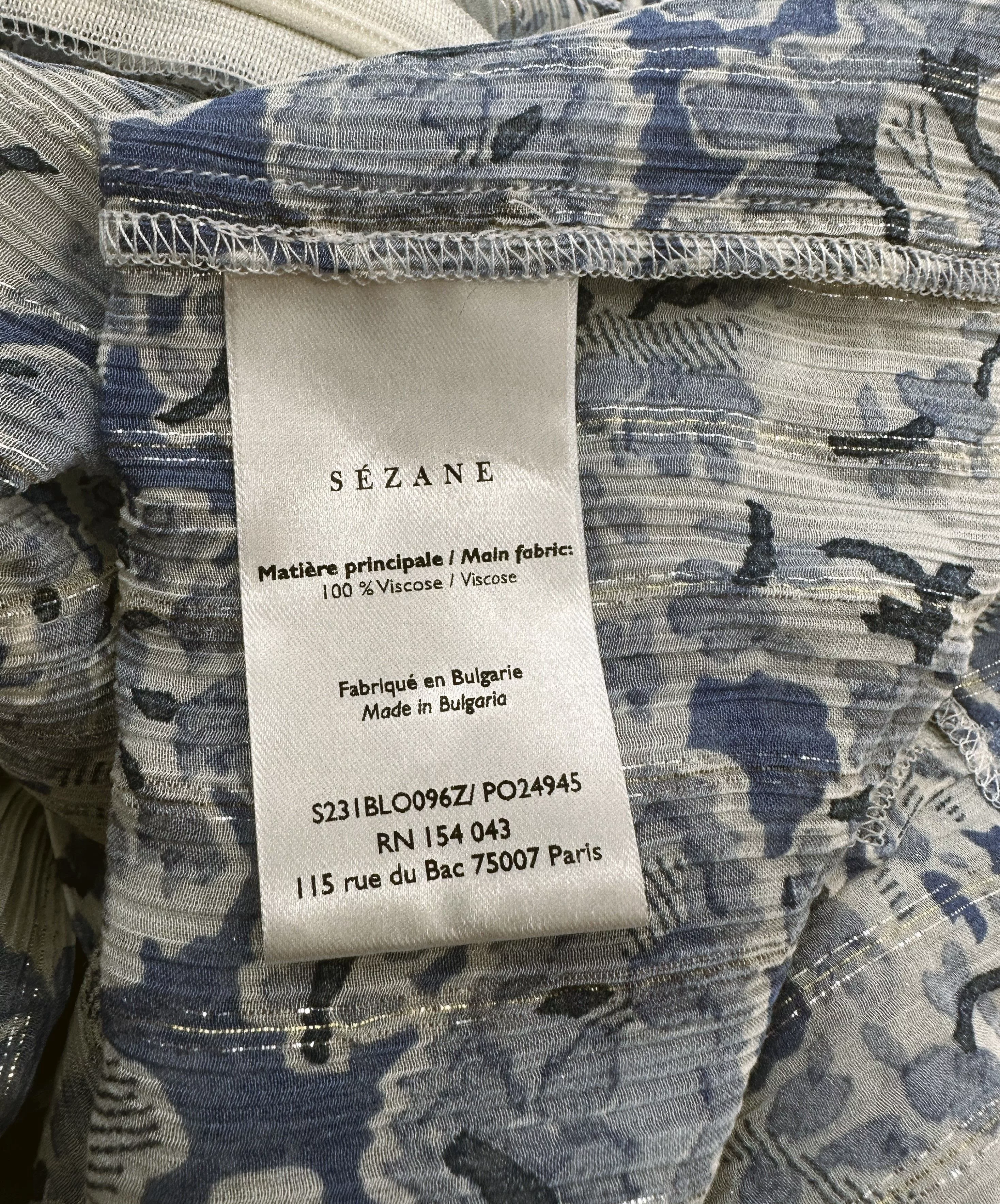 Sezane Midi Skirts Sezane Blue Midi Skirt