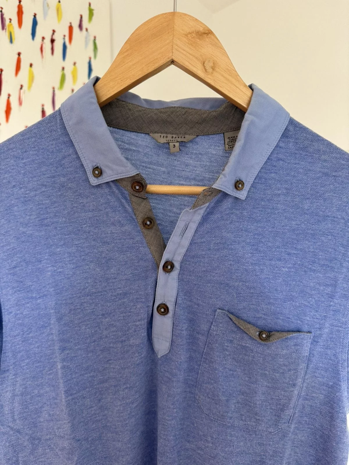 Ted Baker Polos Ted Baker Heather Polo Blue