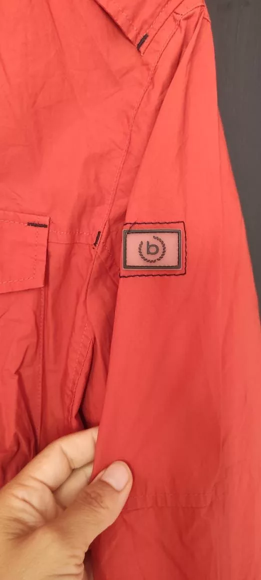 Bugatti Jackets BUGATTI Light Orange Jacket Full Zip 4 Pockets Made Germany