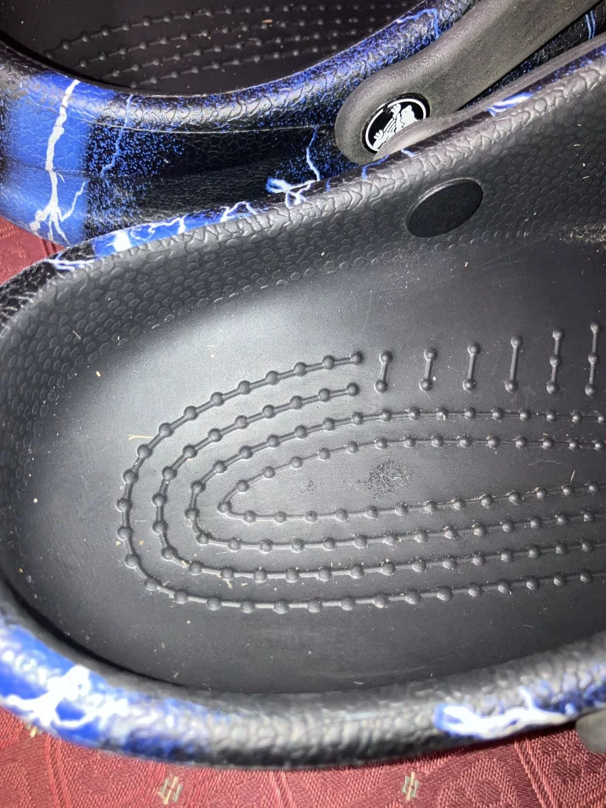 Crocs Slip Ons CROCS LIGHTNING PRINT WITH WIDGETS Black