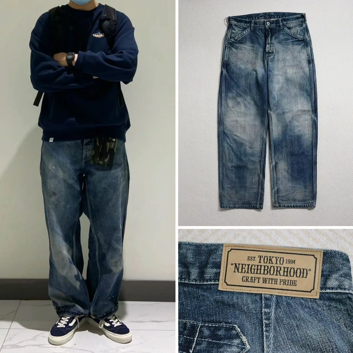 Neighborhood Denim Neighborhood 19aw Savage Utility Denim size M Blue