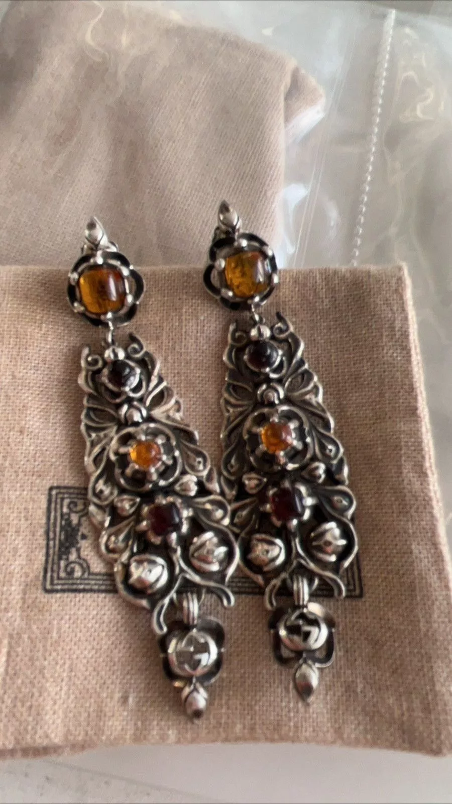 Gucci Earrings Gucci runway 925 silver earring