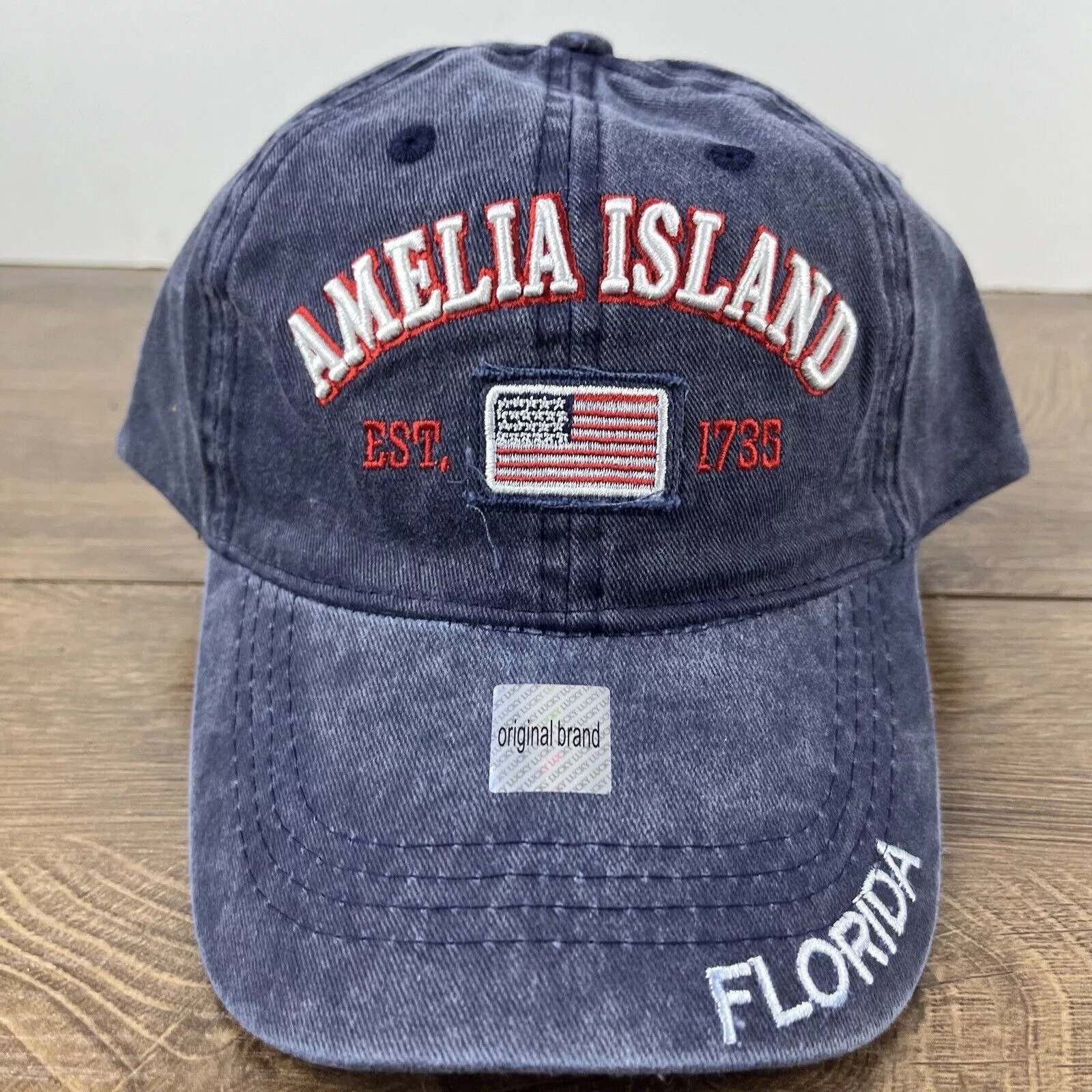 Other Hats Other Amelia Island Florida Hat Amelia Island Blue Hat Adjustable