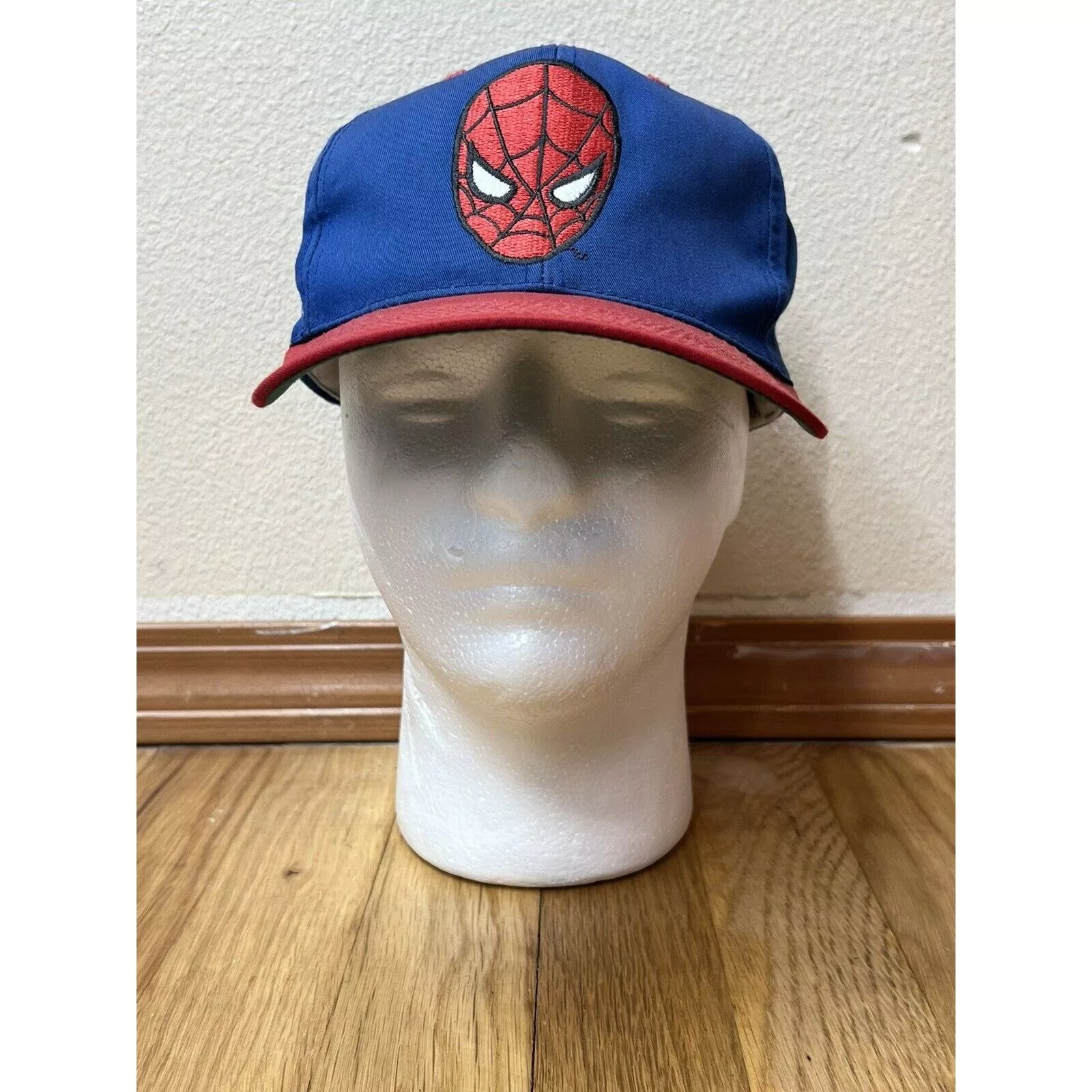 American Needle Hats 1993 SpiderMan Hat Marvel Blockhead American Needle SnapBack Blue