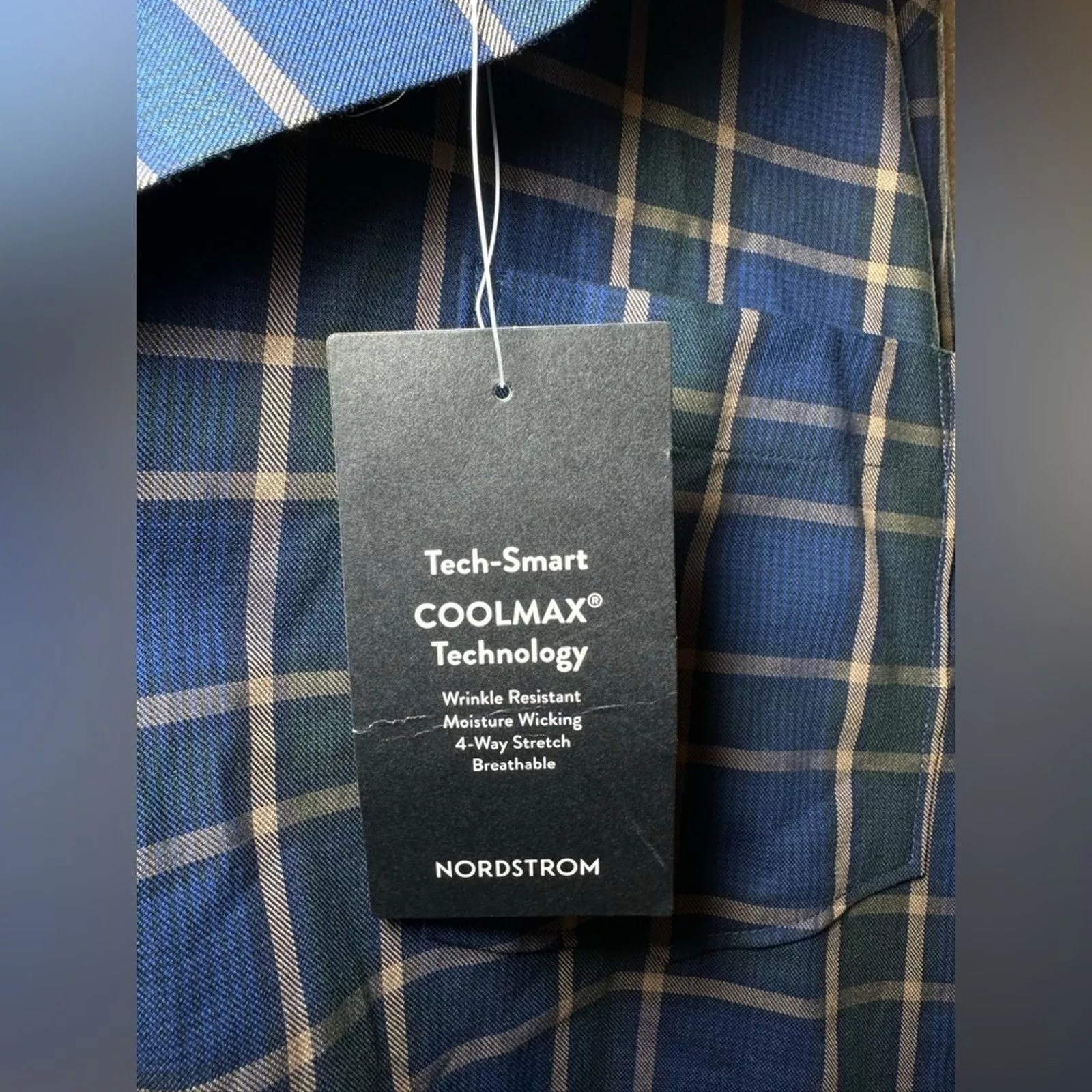 Nordstrom Shirts Button Ups NWT Nordstrom Tech Smart Trim Fit Stretch Shirt Men’s Sz 2XL Blue