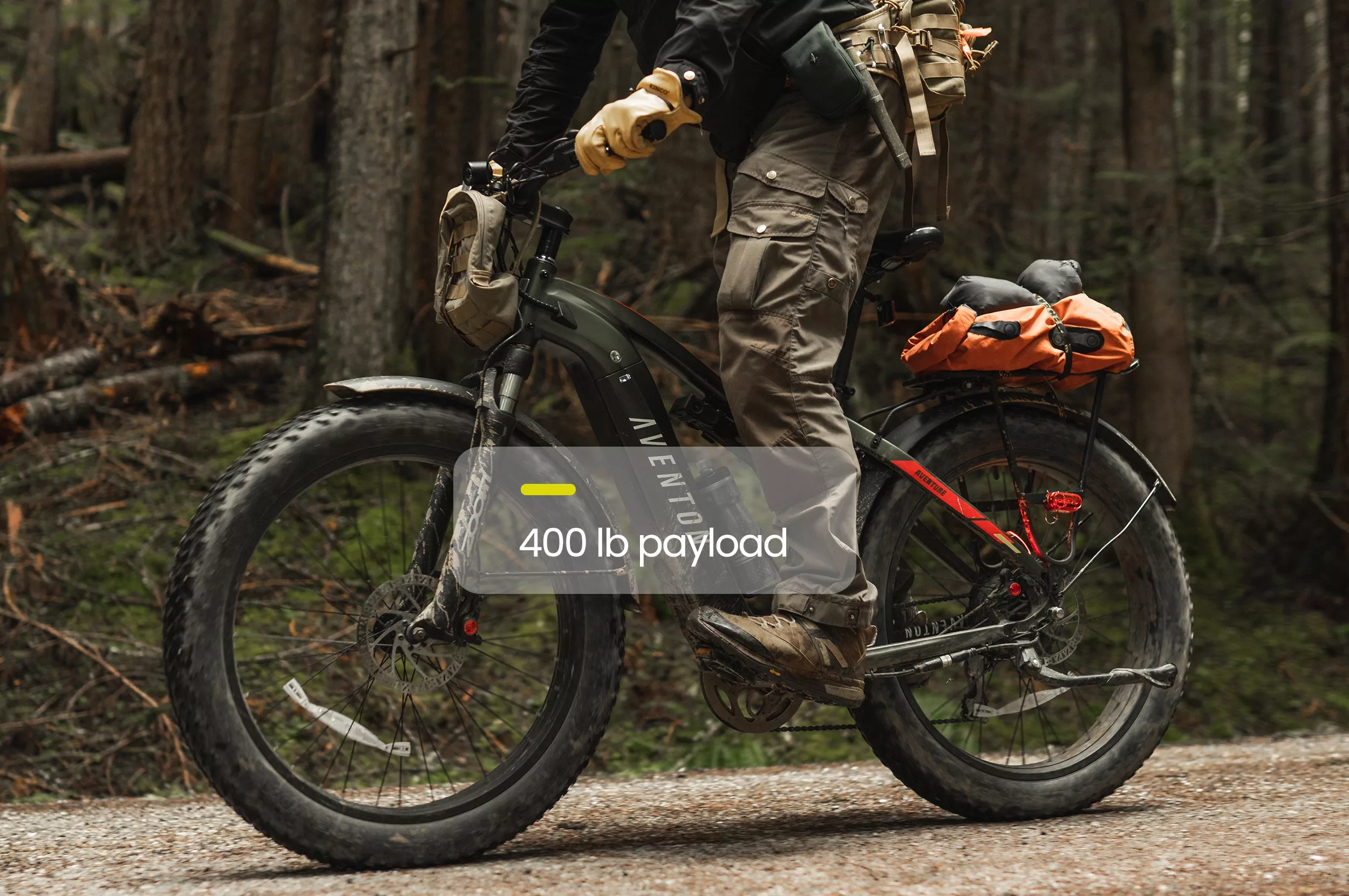 Test bike info - 400 lb payload - common