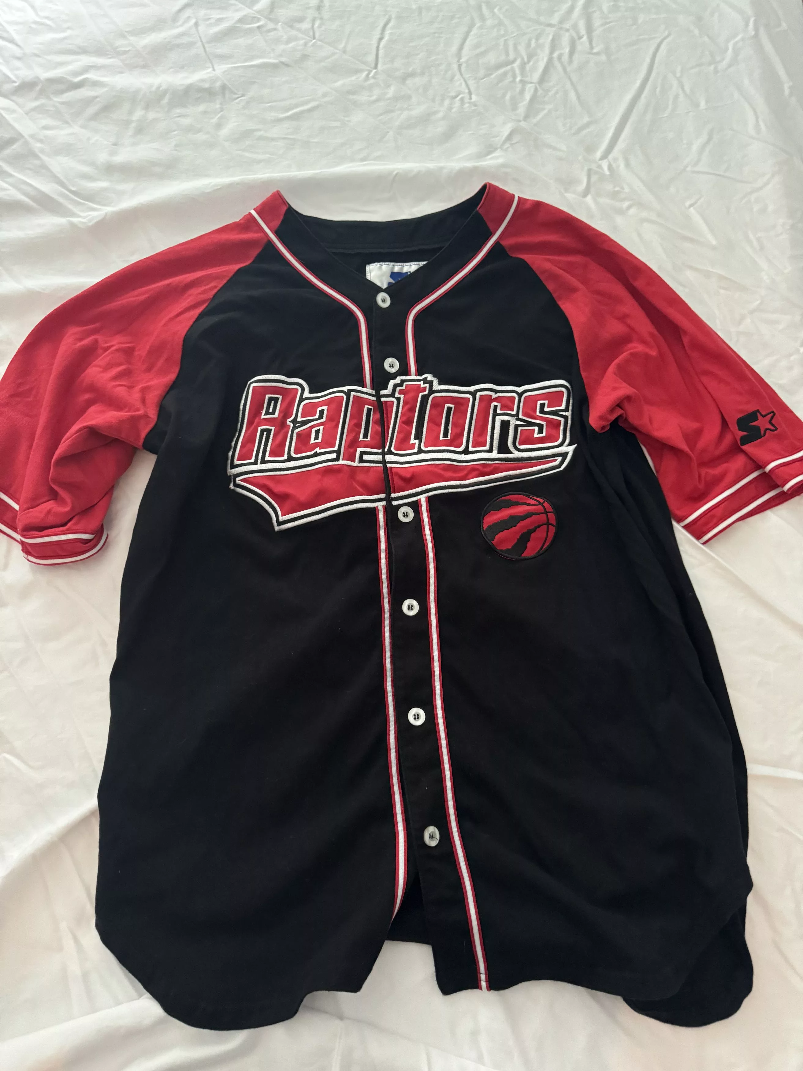 Starter Jerseys Vintage 90s style Toronto raptors starter baseball jersey Multi