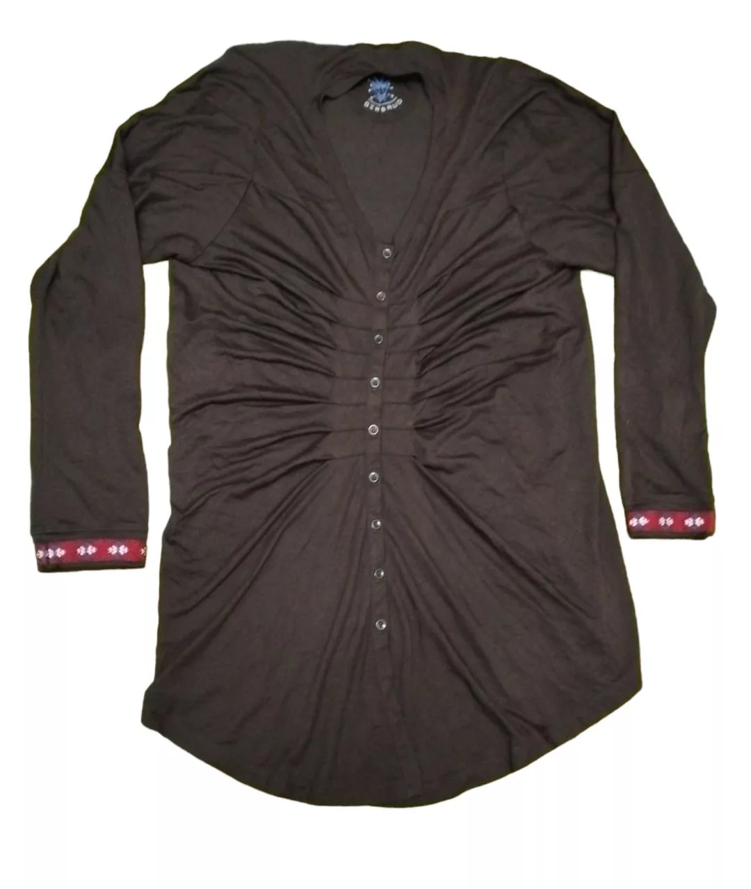 Designer Blouses Designer × Marithe + Francois Girbaud Le Casual De Honneur Marithe Francois Girbaud blouse Brown