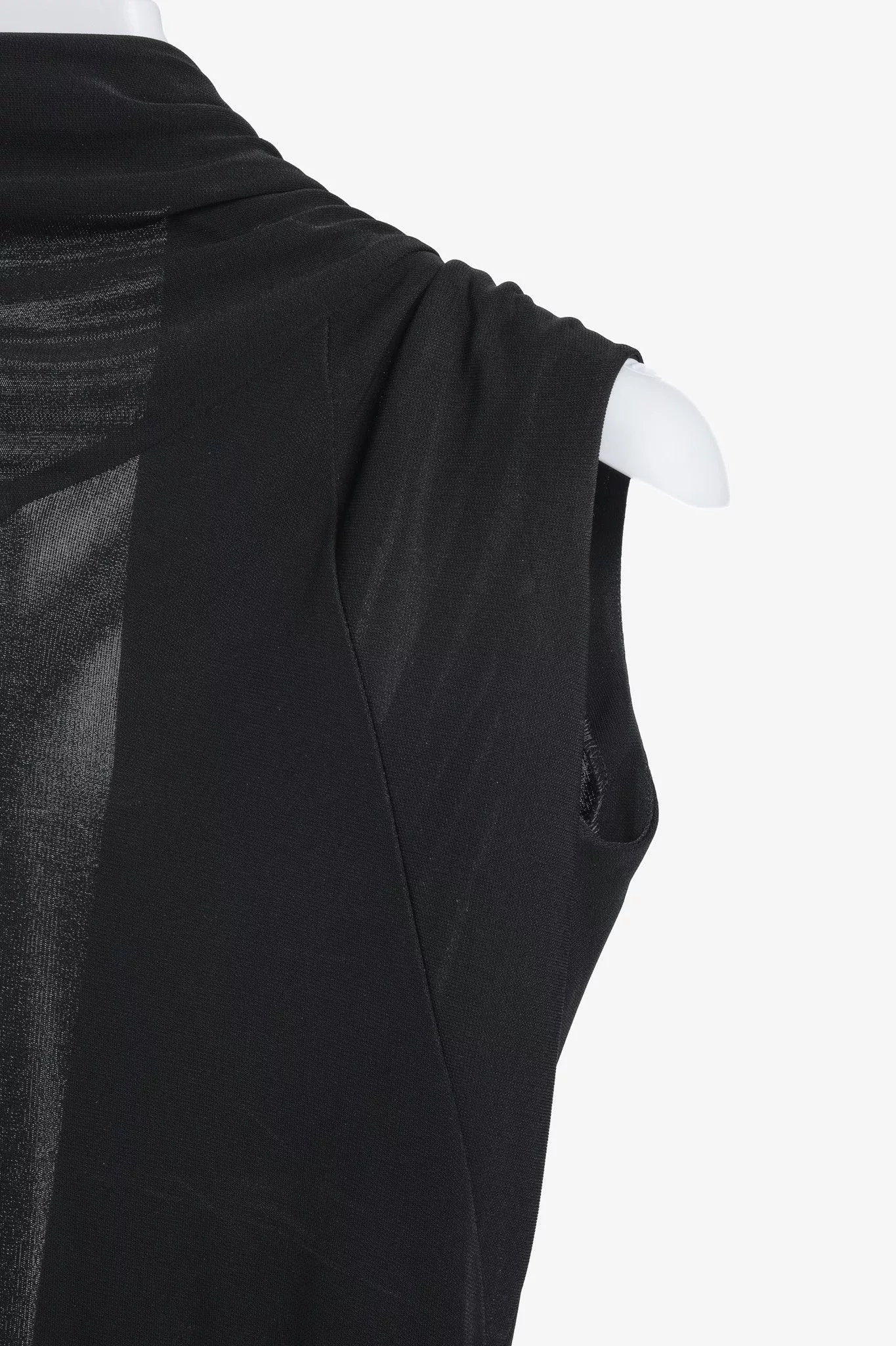 Balenciaga Blouses Balenciaga Black Draped Front Tie Top