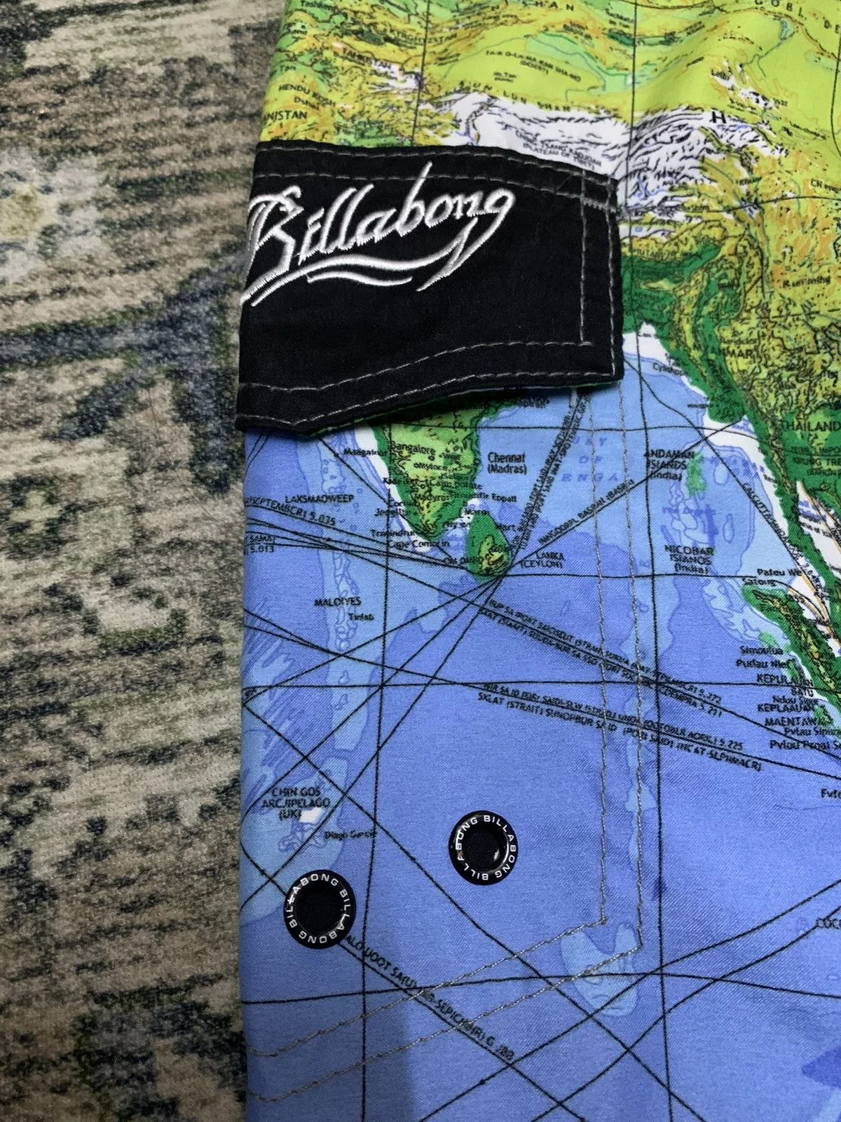 Billabong Shorts Billabong World Maps Beach Pants Multi