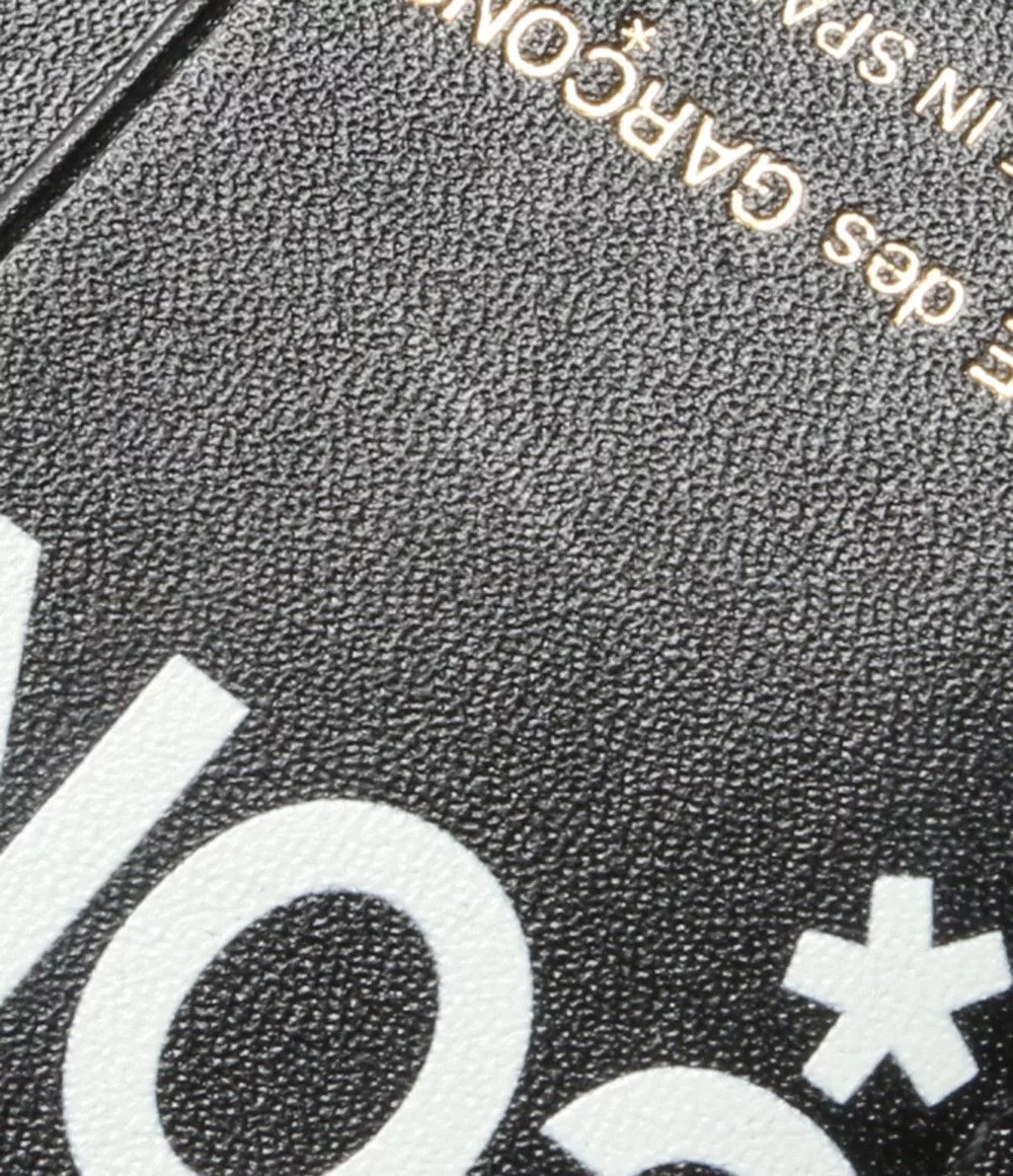 Comme des Garcons Wallets Comme des Garcons Wallet Bi-fold Logo Printed Black