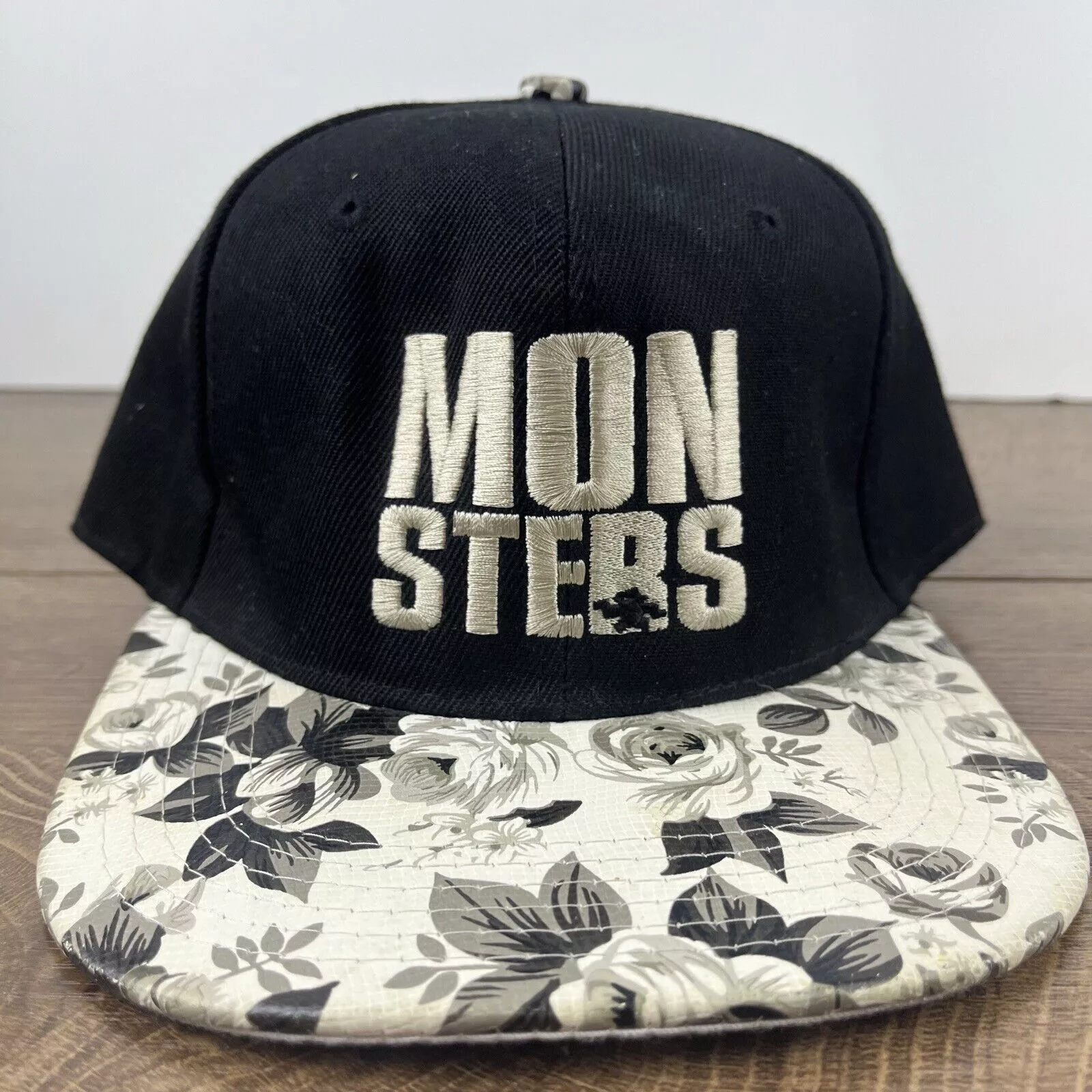 Other Hats Other Monsters Hat Monsters Snapback Hat Black Hat Adjustable Blac