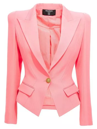 Balmain Jackets Balmain o1w1db10624 Jacket in Purple