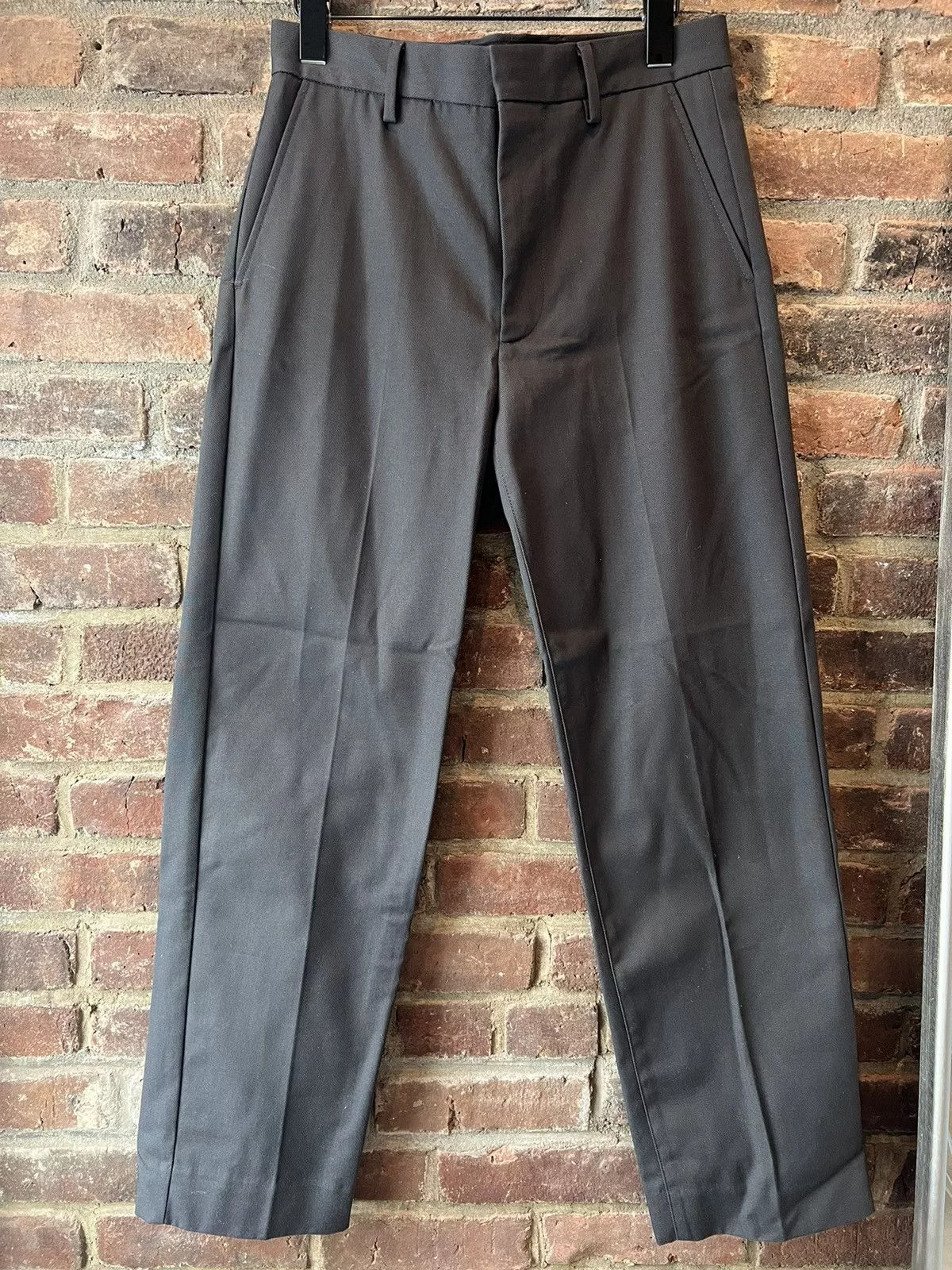 Acne Studios Casual Pants Acne Studios Dark Grey Twill Trousers Gray