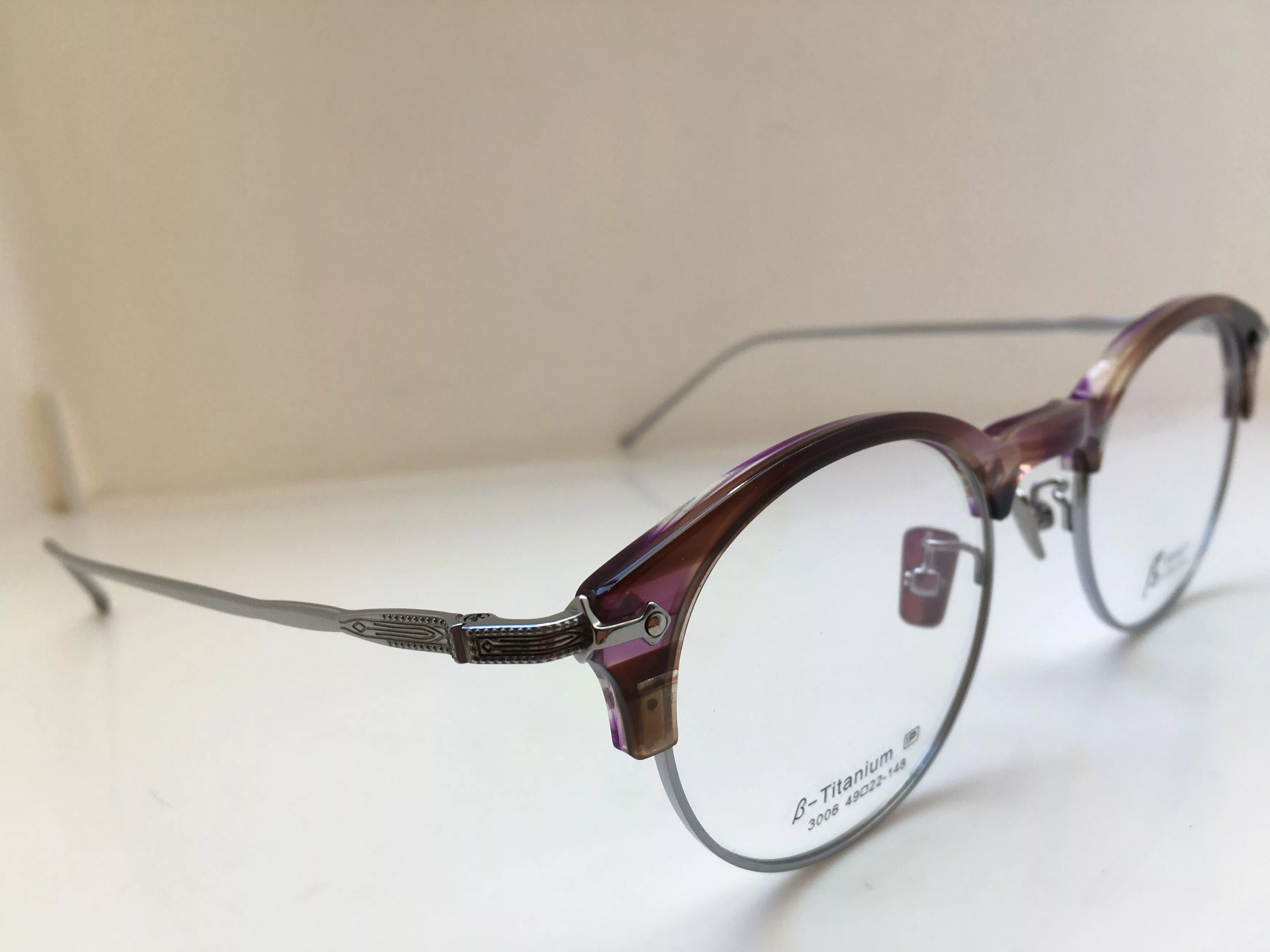 Other Glasses Other Tangy Malcolm Eyeglasses Frame Titanium Metal Silver