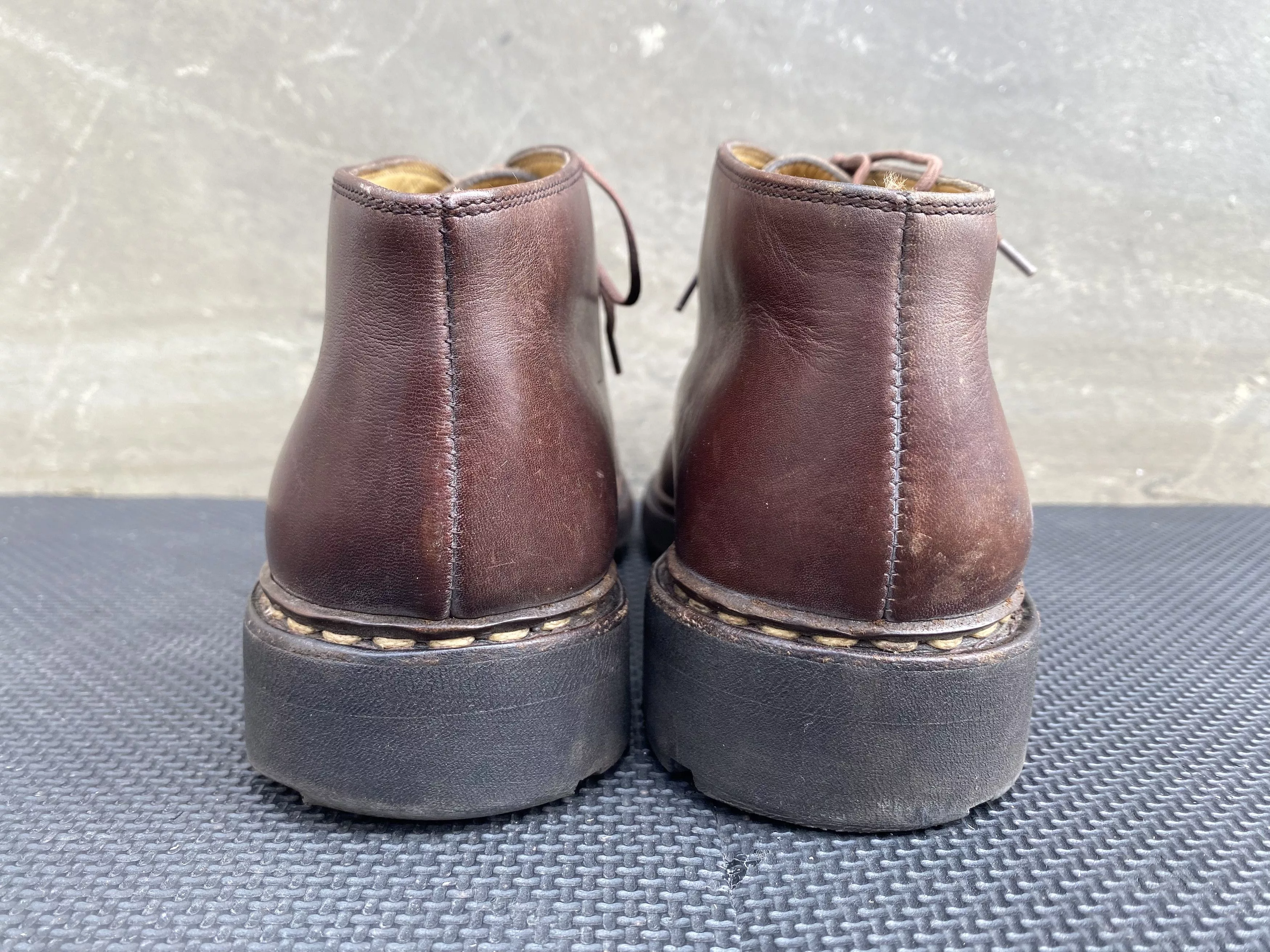 Paraboot Boots Paraboot Ankle Boots Men's Brown Leather Michael Shoes