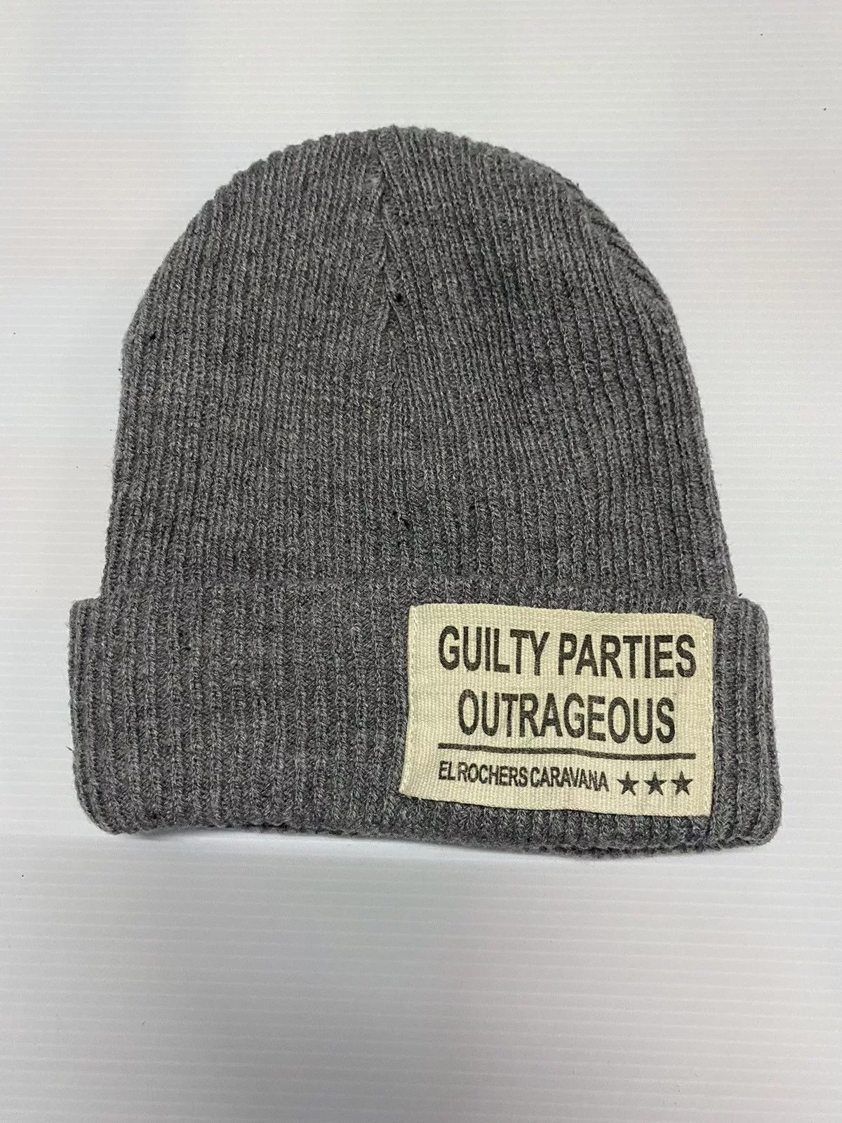 Wacko Maria Hats Wacko Maria Gulity Parties Beanie Knitted Hat Gray
