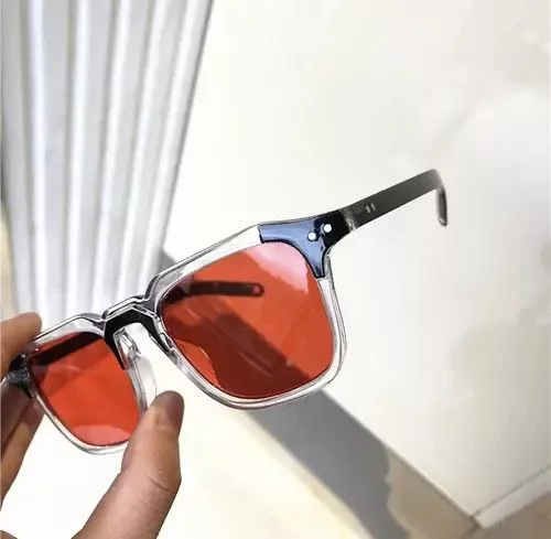Designer Sunglasses Designer × Electric Visual Vintage sunglasses with transparent frames Red Streetwear