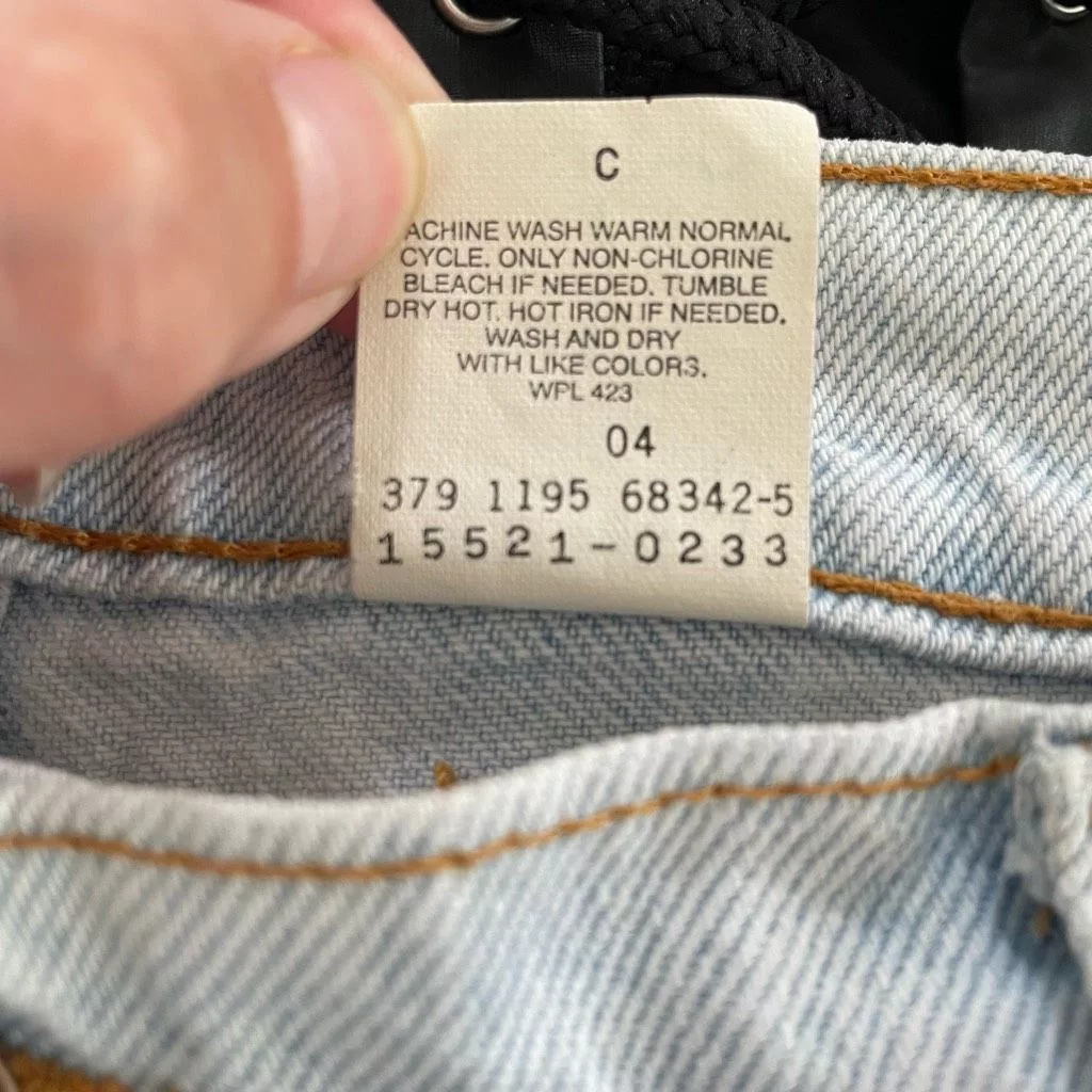 Levi's Jeans Levi's Levi’s Vintage 90s 521 Tapered Fit Jeans 16 Short Blue